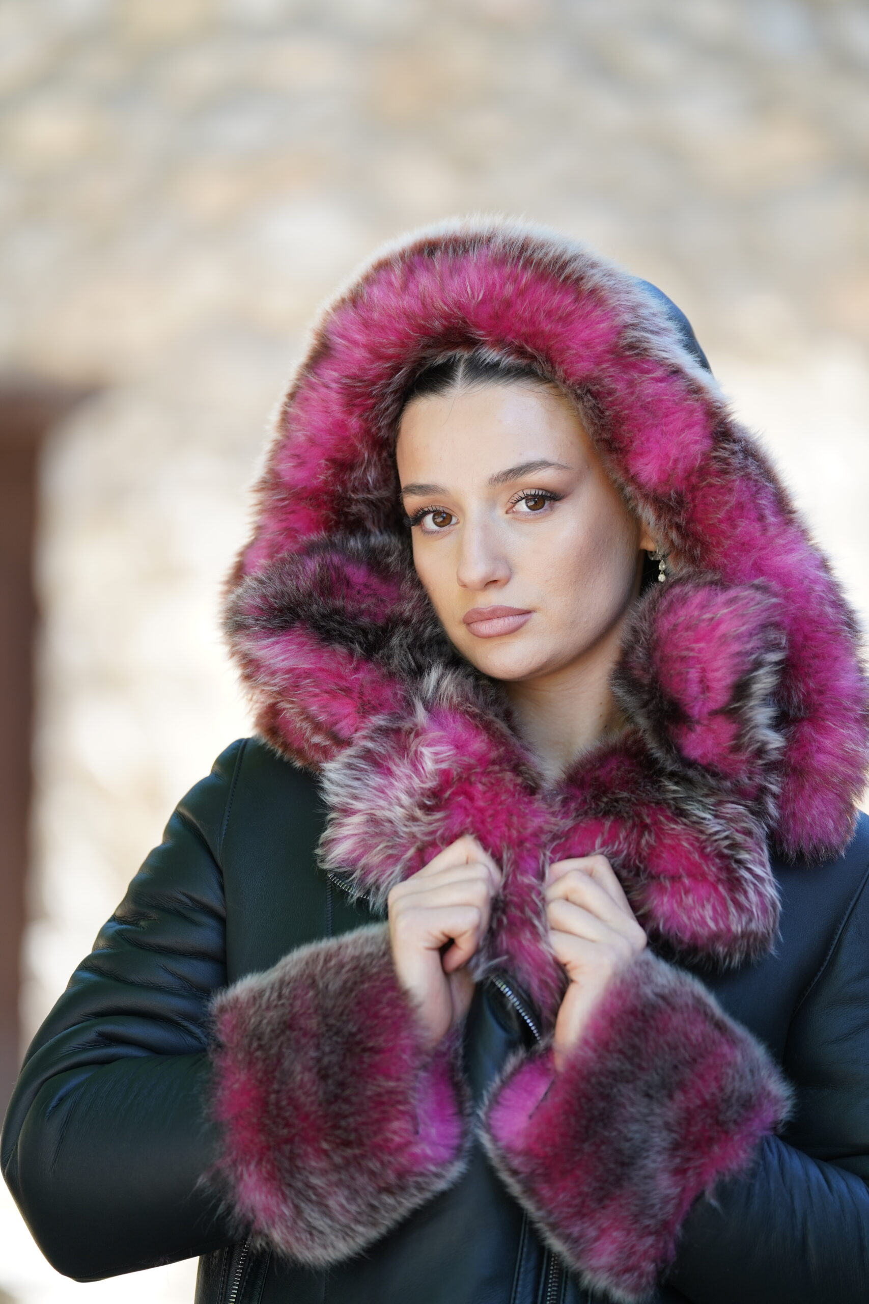 Elevate Your Winter Wardrobe with Real Sheepskin Fur Coat, Women’s Elegant Outerwear - Image 6