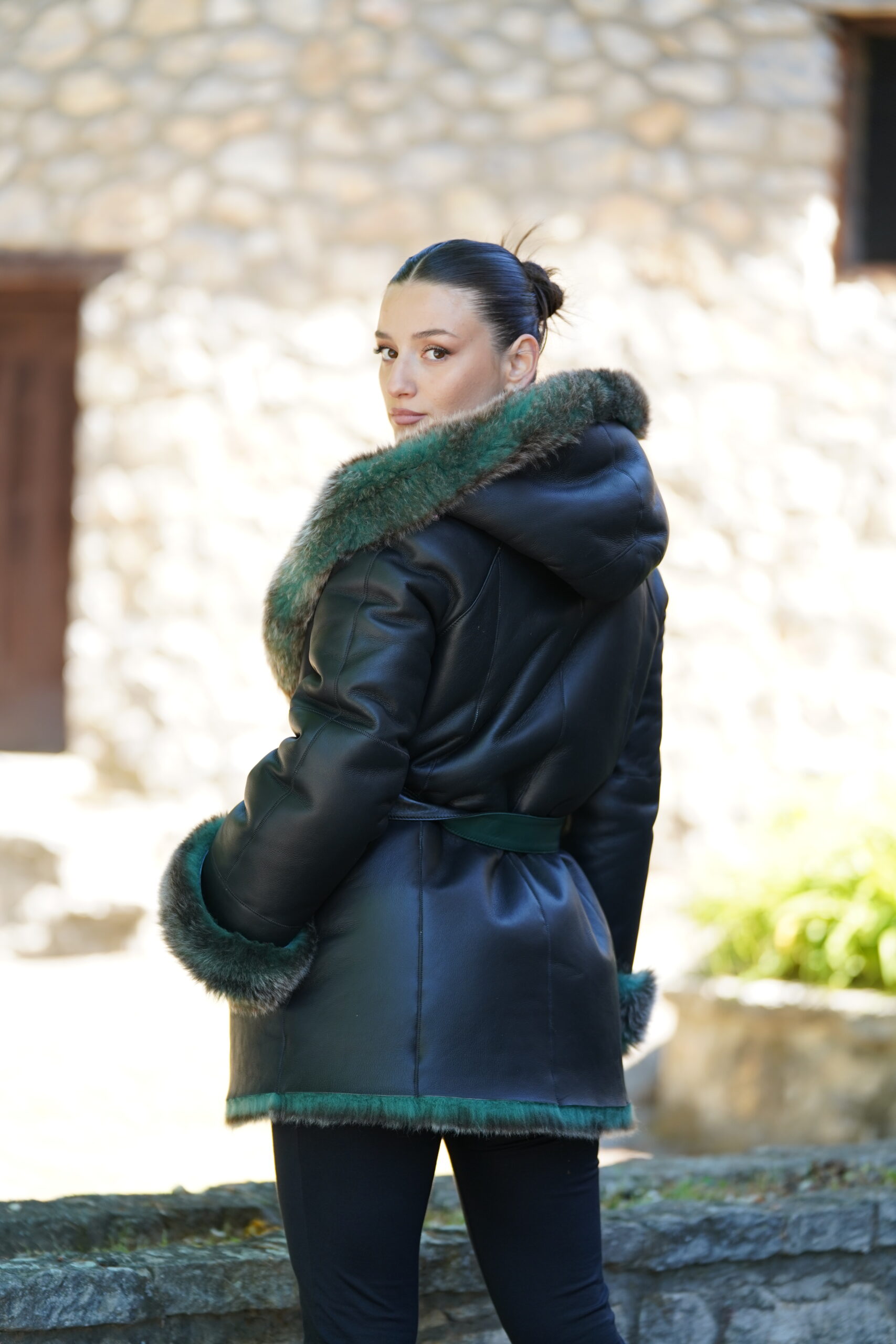 Elevate Your Winter Wardrobe with Real Sheepskin Fur Coat, Women’s Elegant Outerwear - Image 4