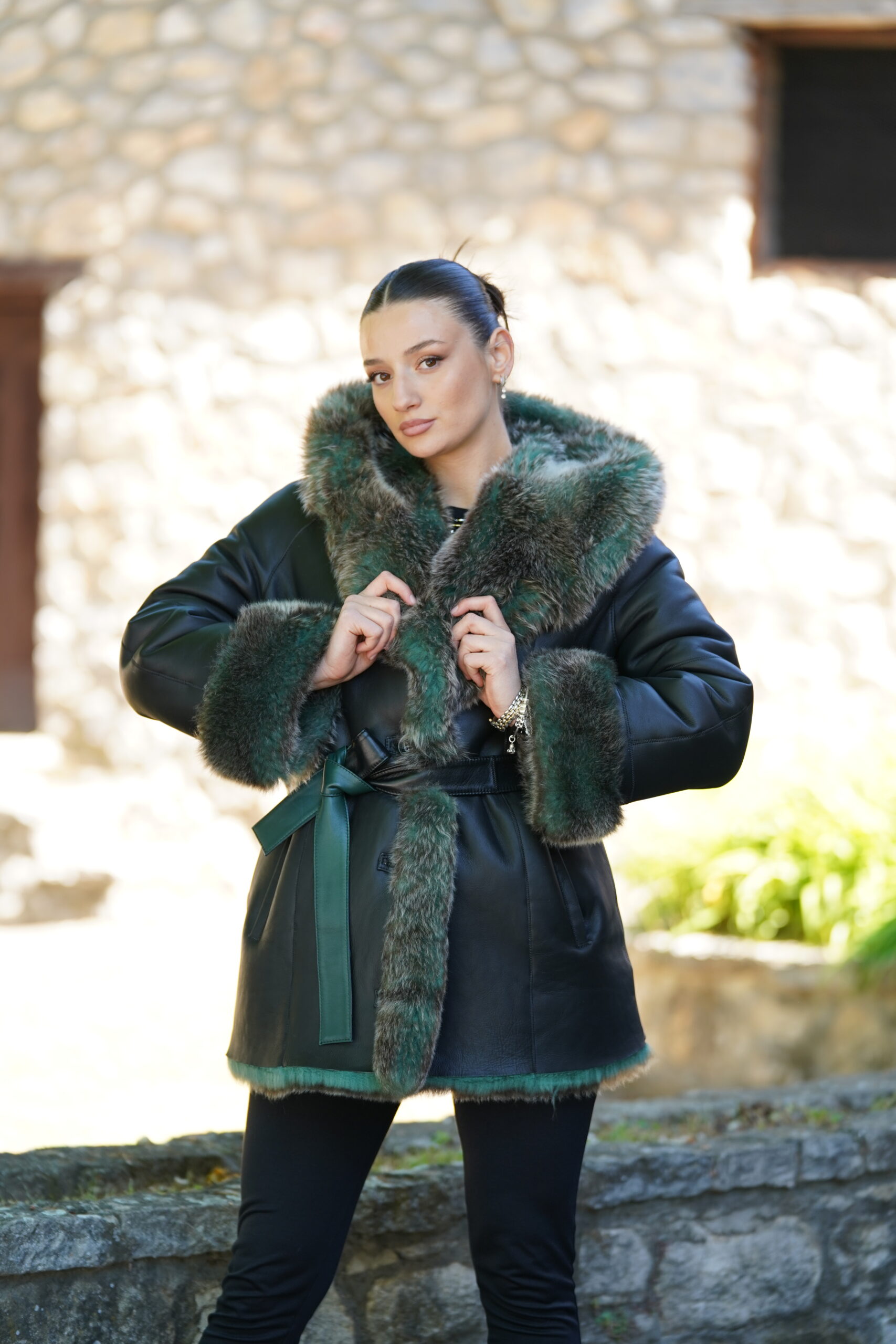 Elevate Your Winter Wardrobe with Real Sheepskin Fur Coat, Women’s Elegant Outerwear - Image 7
