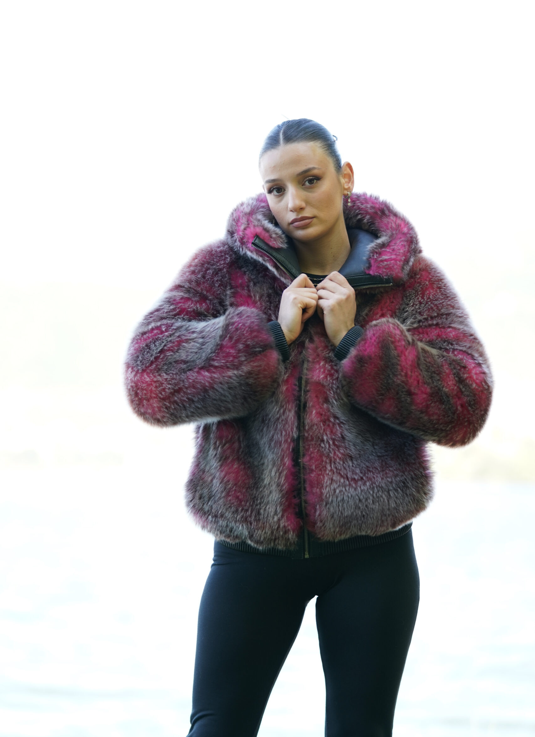 Elevate Your Winter Wardrobe with Real Sheepskin Fur Coat, Women’s Elegant Outerwear