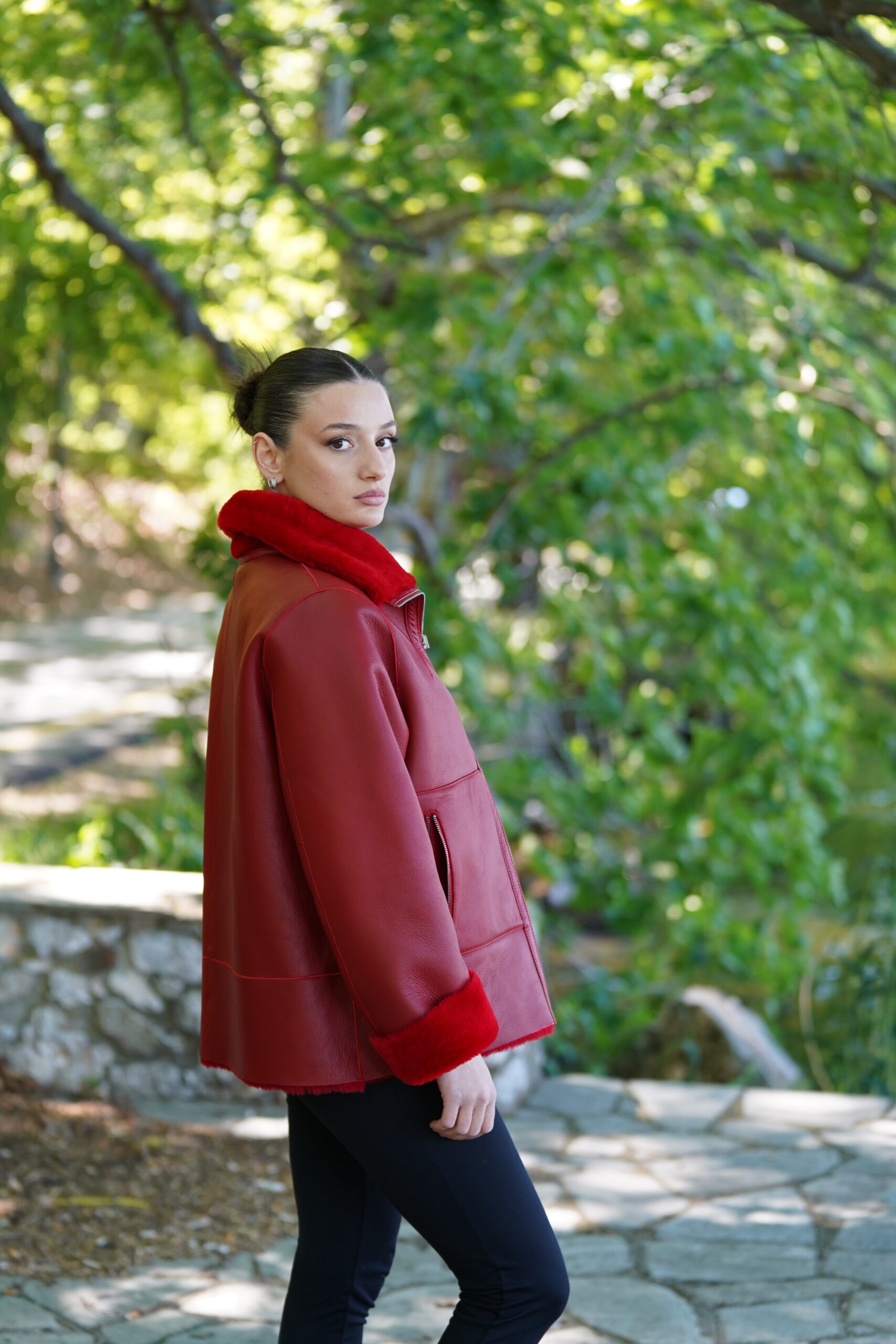 Elevate Your Winter Wardrobe with Real Double Sided Sheepskin Fur Coat, Women’s Elegant Outerwear - Image 6