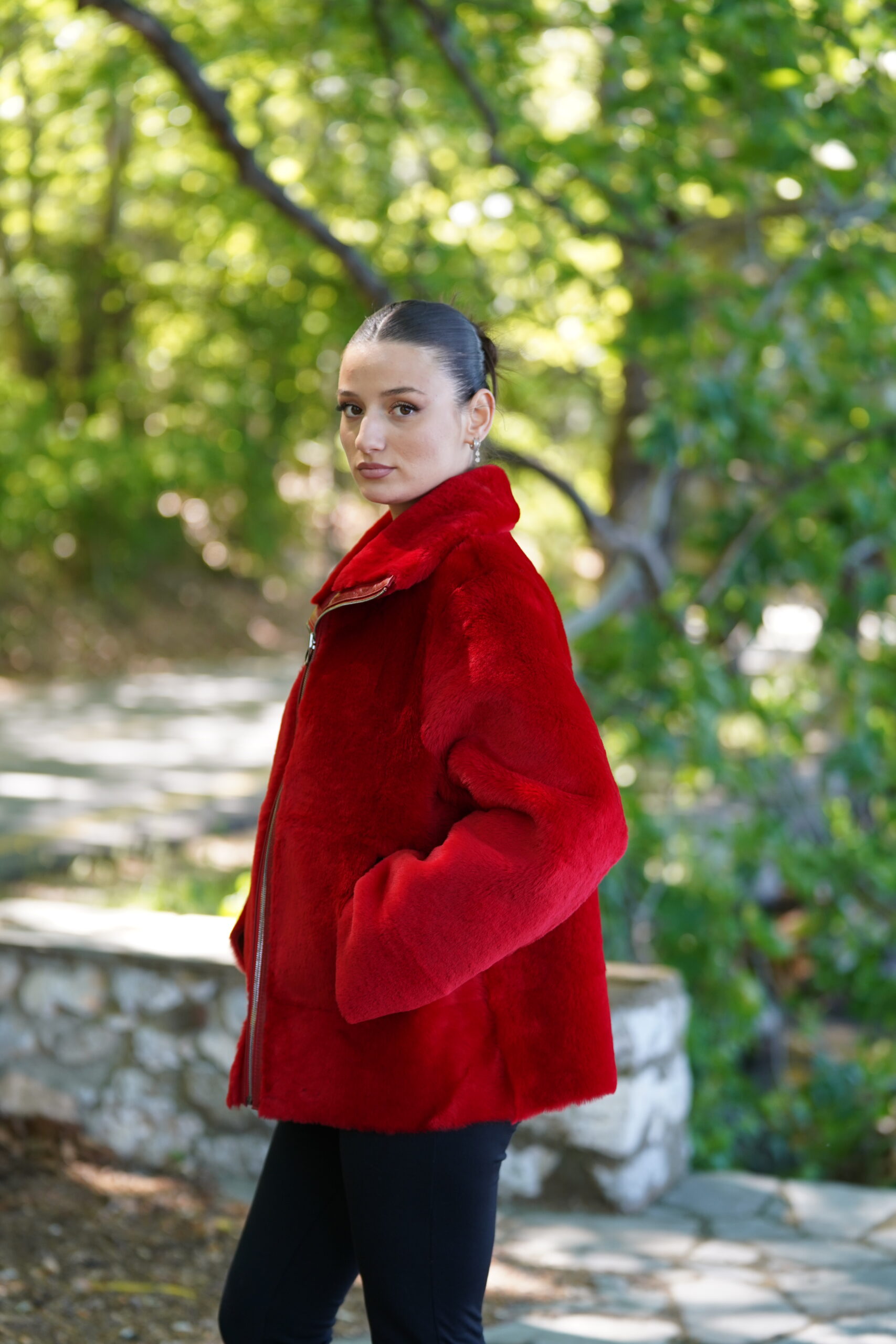 Elevate Your Winter Wardrobe with Real Double Sided Sheepskin Fur Coat, Women’s Elegant Outerwear - Image 12