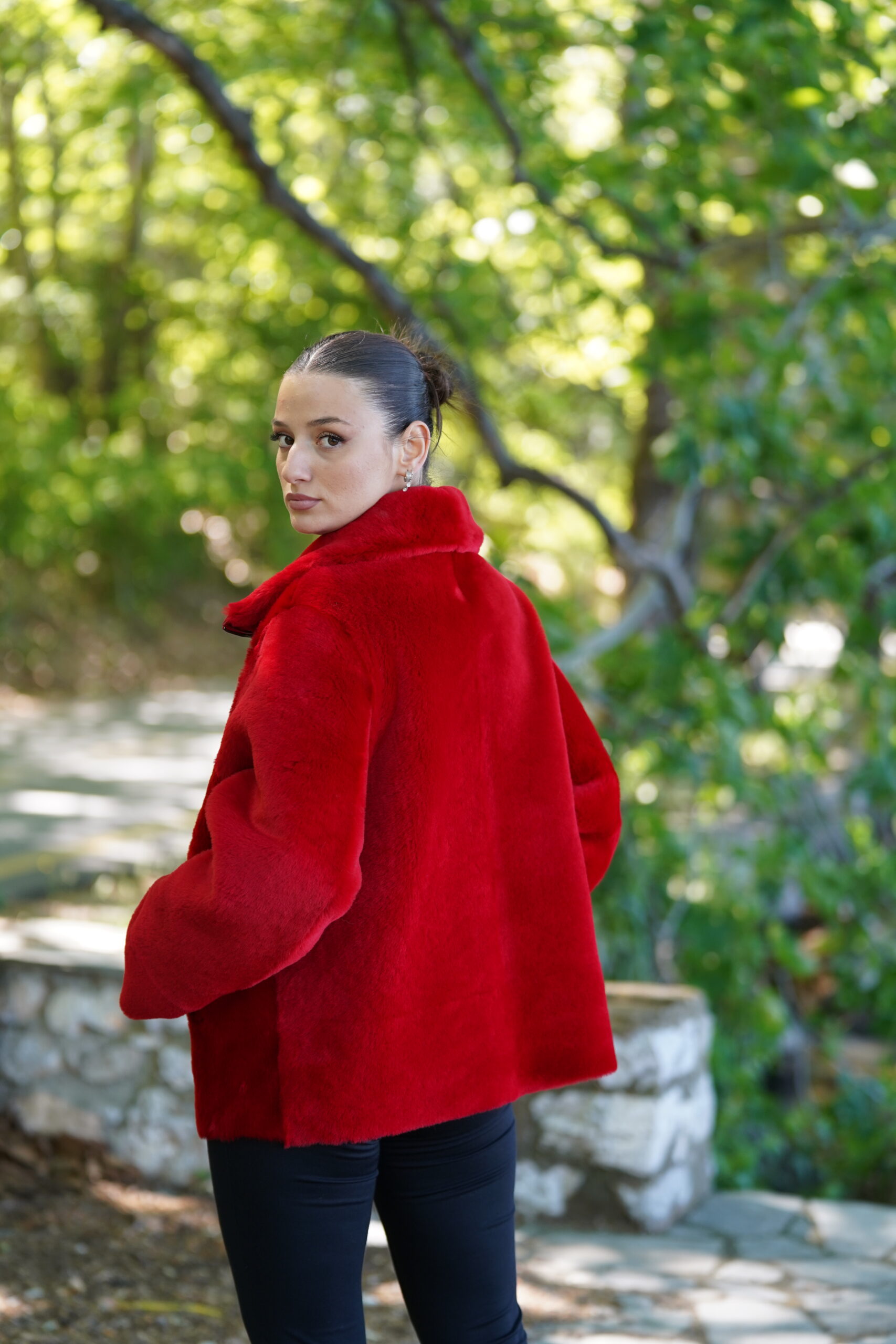 Elevate Your Winter Wardrobe with Real Double Sided Sheepskin Fur Coat, Women’s Elegant Outerwear - Image 11