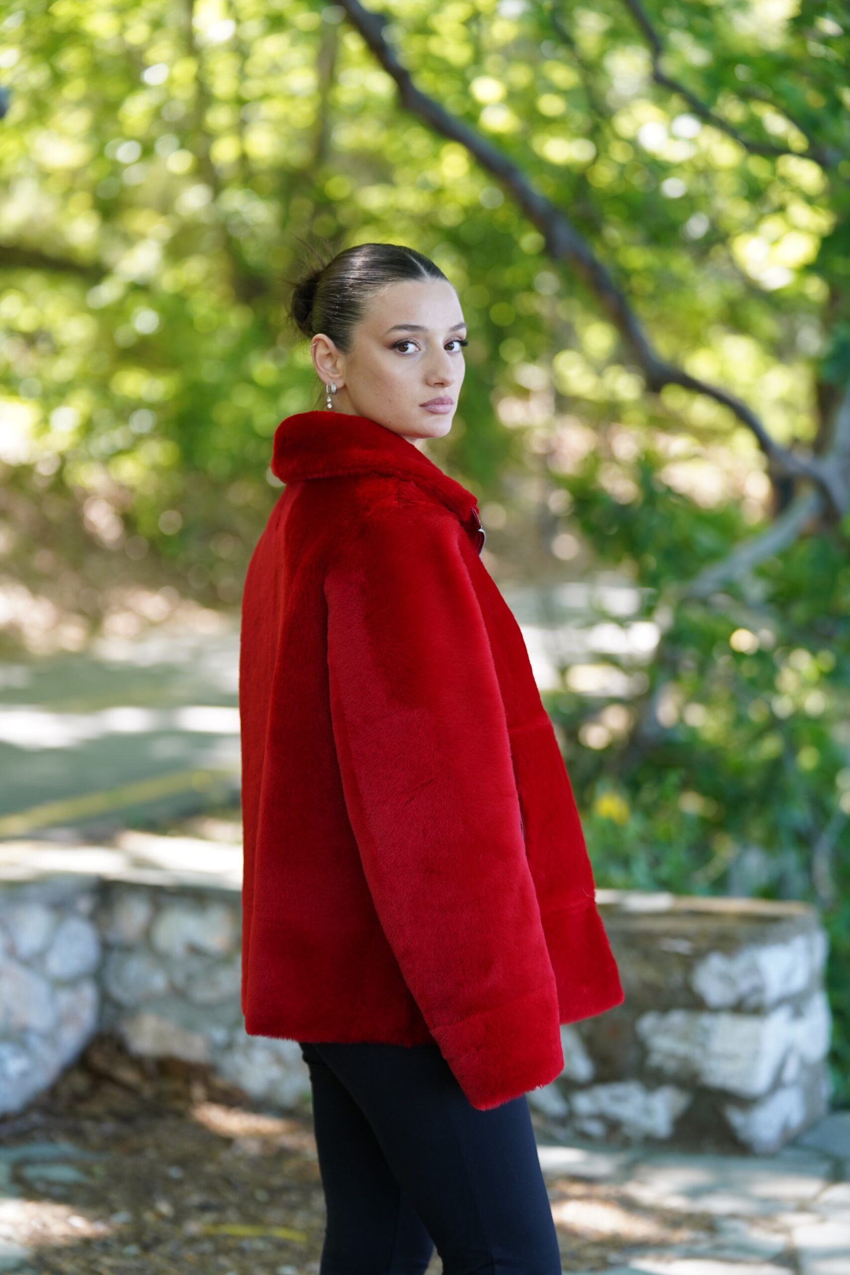 Elevate Your Winter Wardrobe with Real Double Sided Sheepskin Fur Coat, Women’s Elegant Outerwear - Image 9