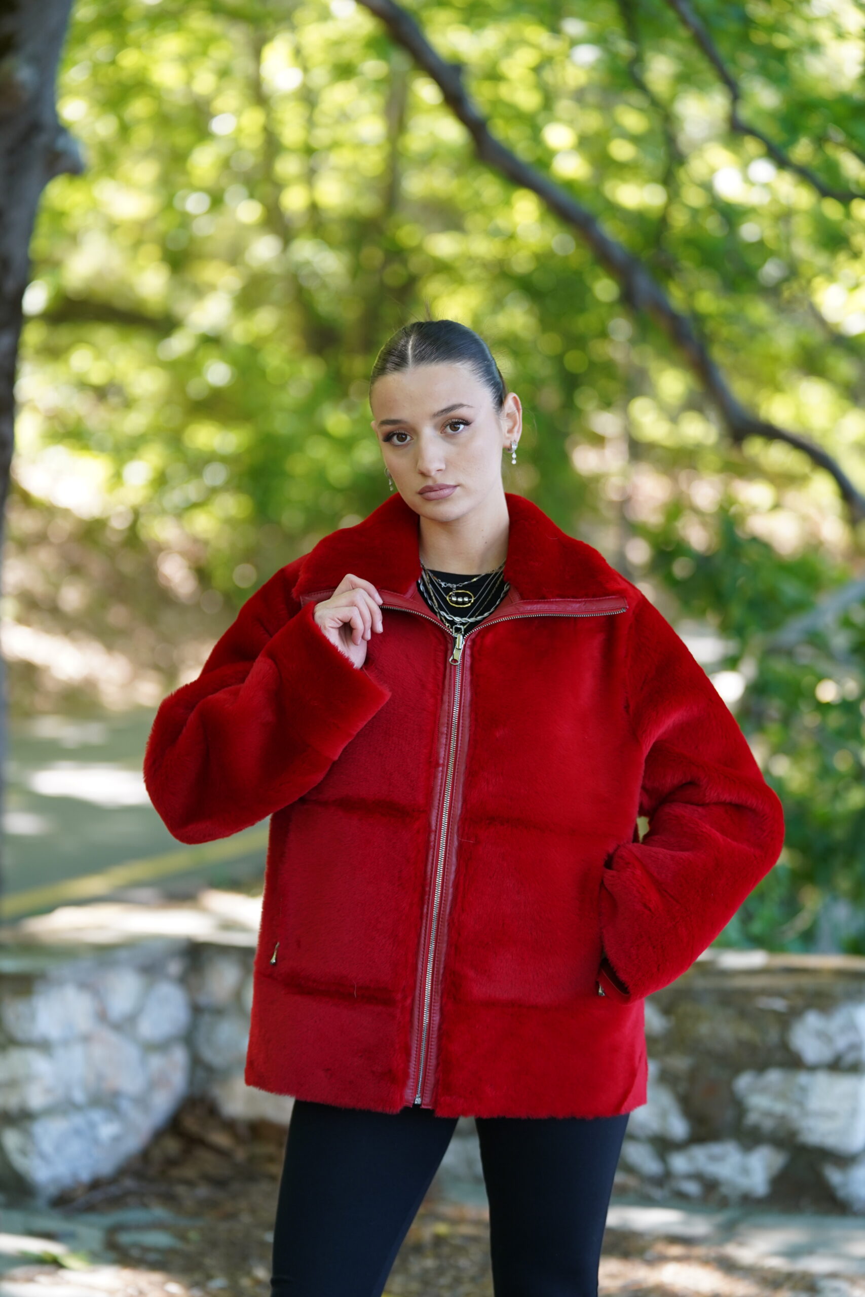 Elevate Your Winter Wardrobe with Real Double Sided Sheepskin Fur Coat, Women’s Elegant Outerwear - Image 8