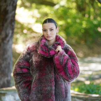 Elevate Your Winter Wardrobe with Real Sheepskin Fur Coat, Women’s Elegant Outerwear