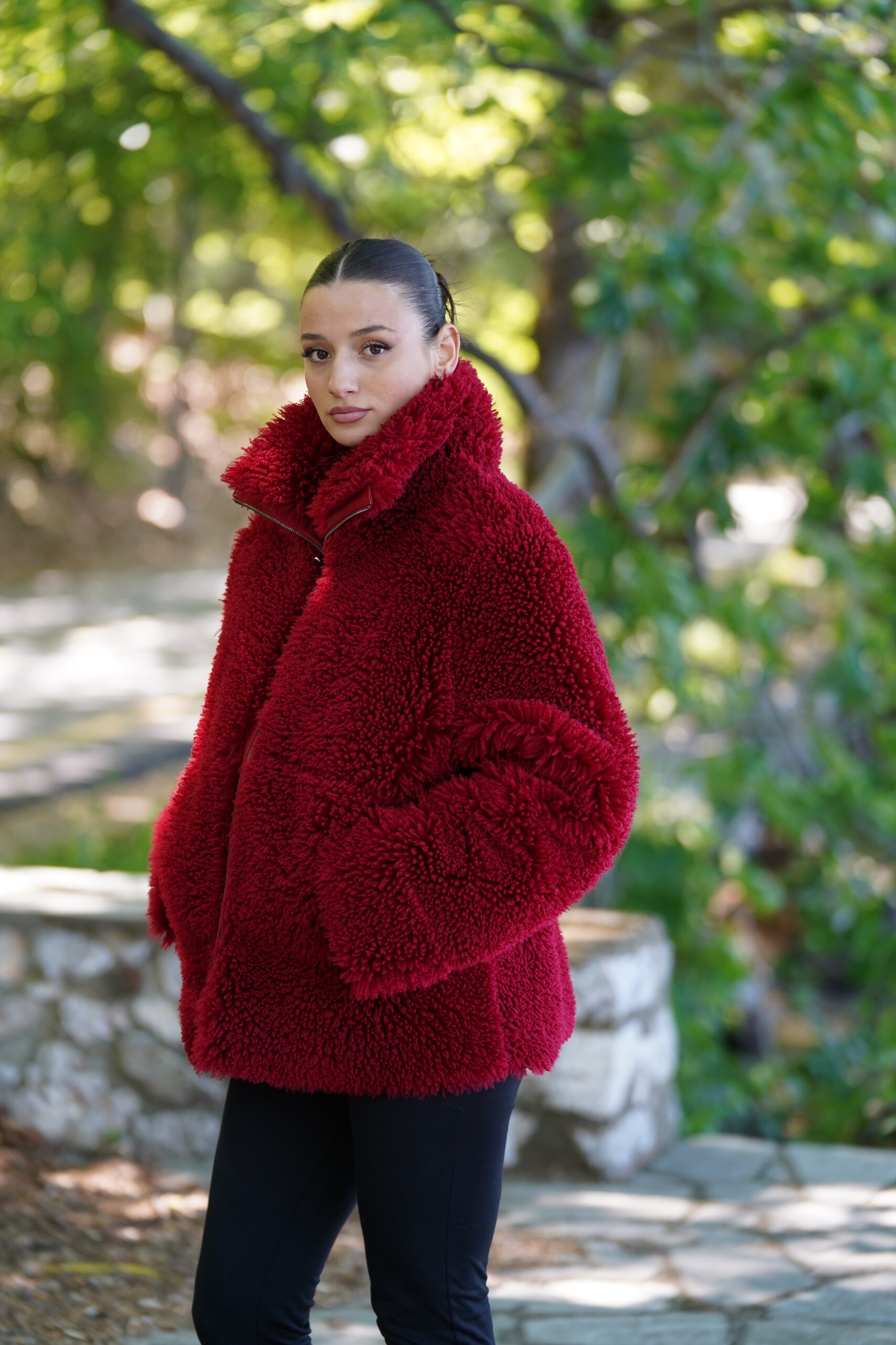 Elevate Your Winter Wardrobe with Real Double Sided Sheepskin Fur Coat, Women’s Elegant Outerwear - Image 12