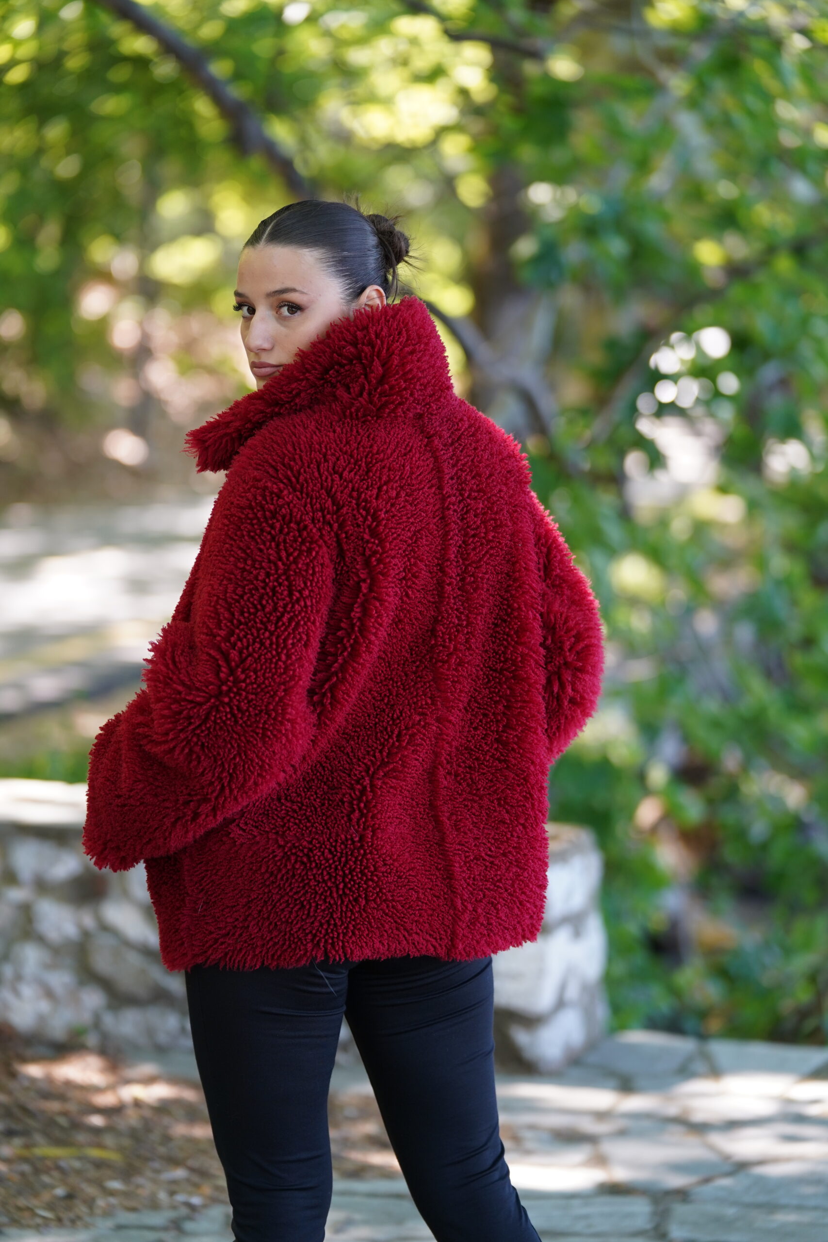 Elevate Your Winter Wardrobe with Real Double Sided Sheepskin Fur Coat, Women’s Elegant Outerwear - Image 13