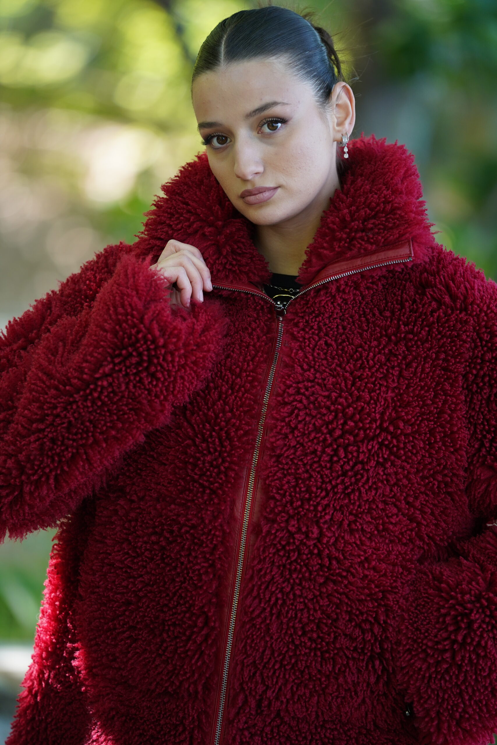 Elevate Your Winter Wardrobe with Real Double Sided Sheepskin Fur Coat, Women’s Elegant Outerwear - Image 9