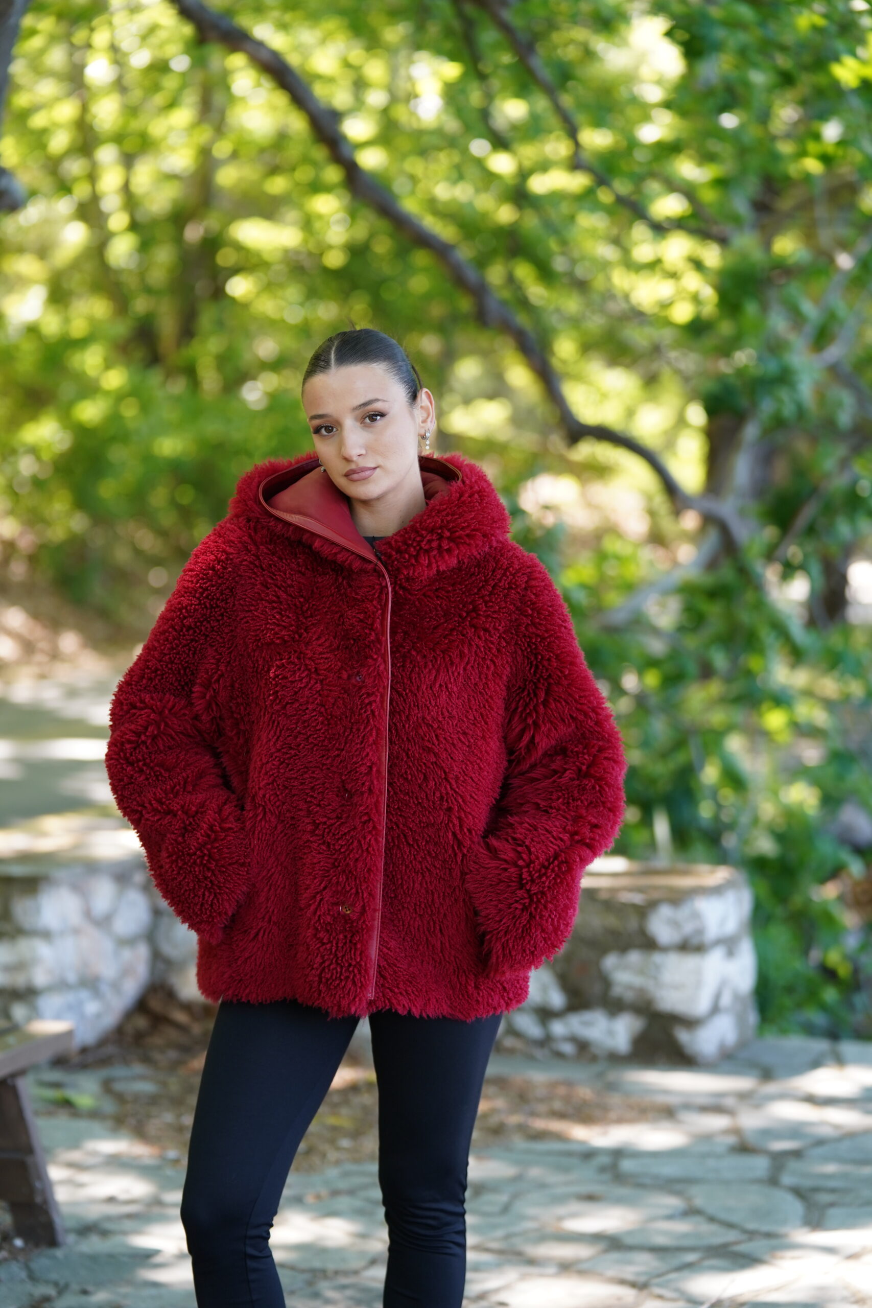 Elevate Your Winter Wardrobe with Real Sheepskin Fur Coat, Women’s Elegant Outerwear