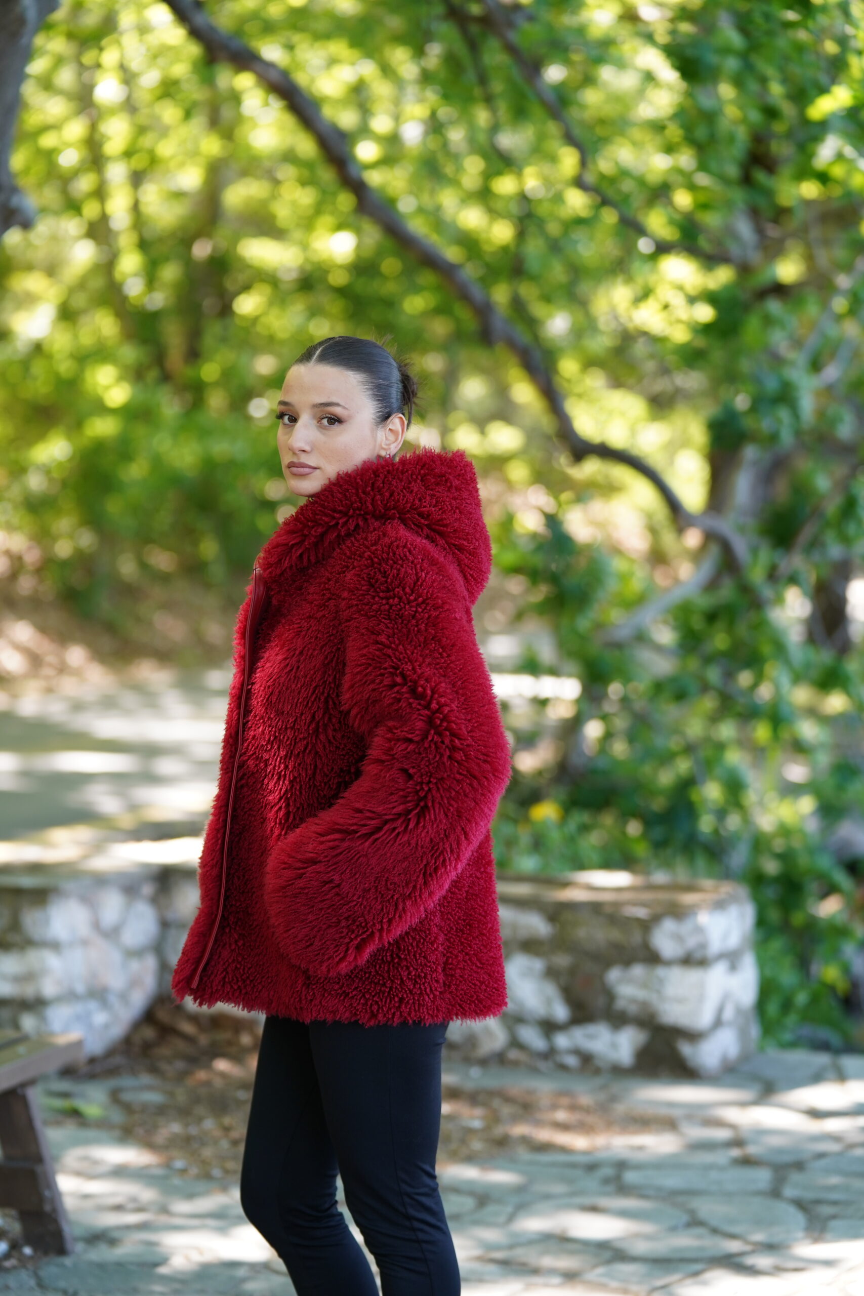 Elevate Your Winter Wardrobe with Real Sheepskin Fur Coat, Women’s Elegant Outerwear - Image 4