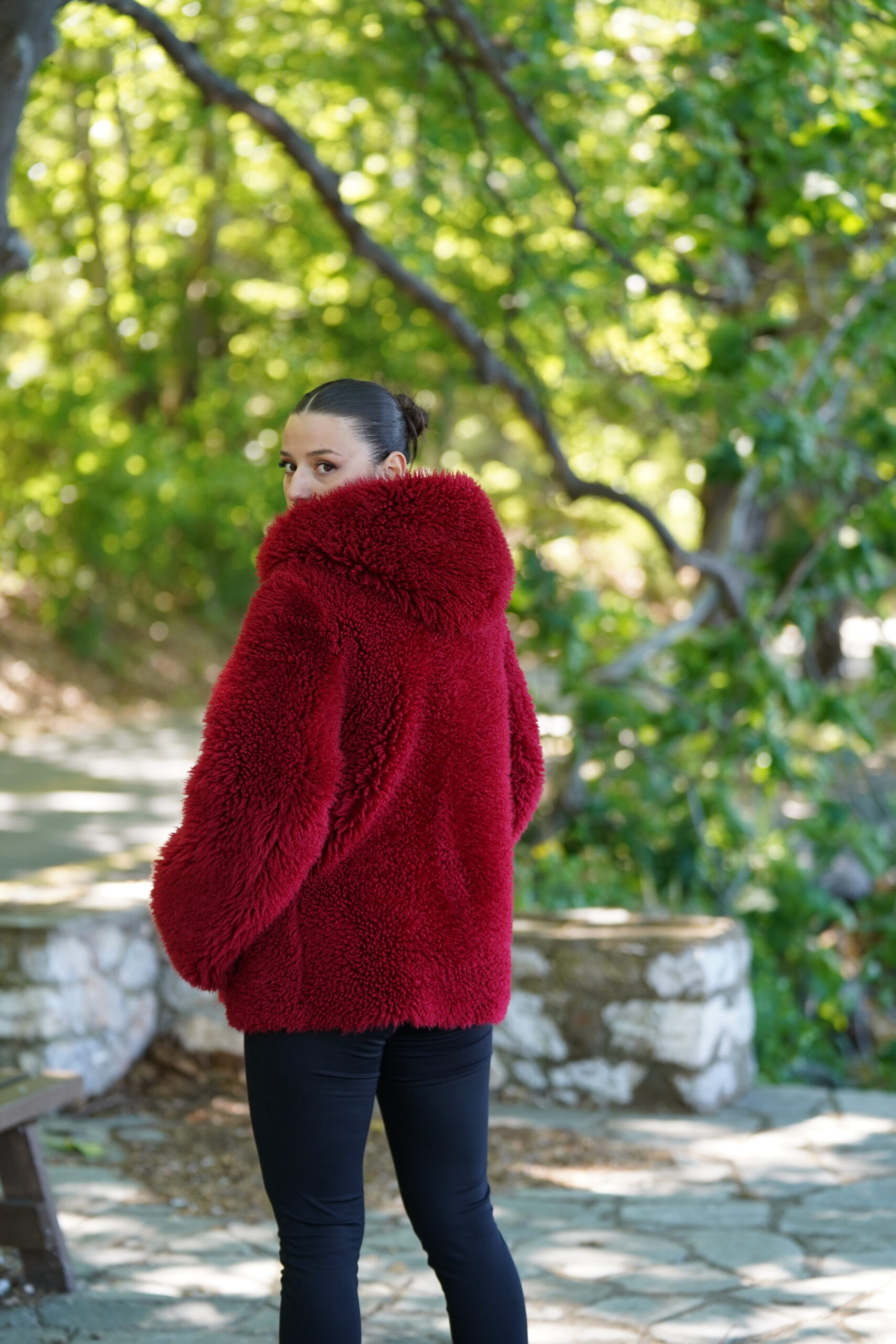 Elevate Your Winter Wardrobe with Real Sheepskin Fur Coat, Women’s Elegant Outerwear - Image 5