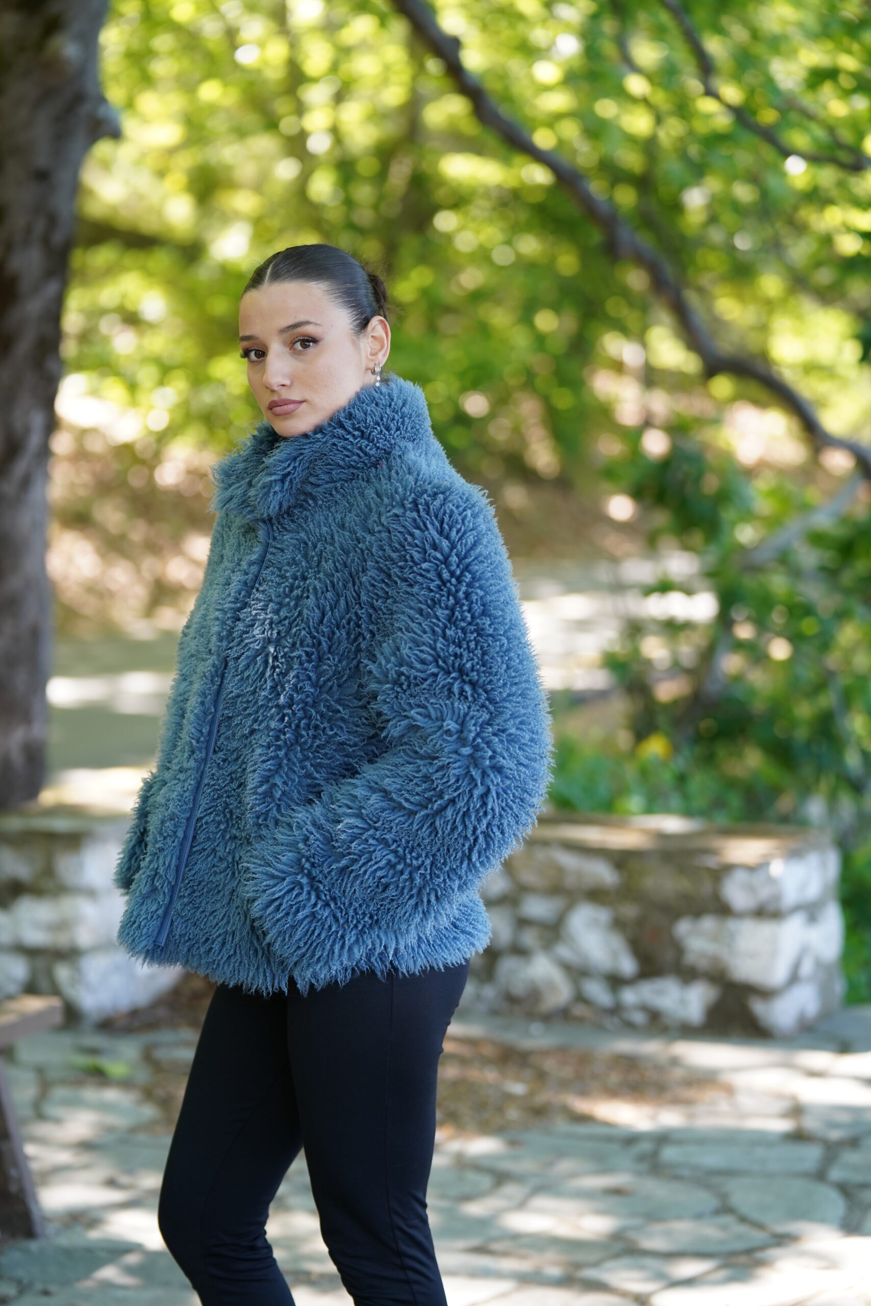 Elevate Your Winter Wardrobe with Real Sheepskin Fur Coat, Women’s Elegant Outerwear - Image 3