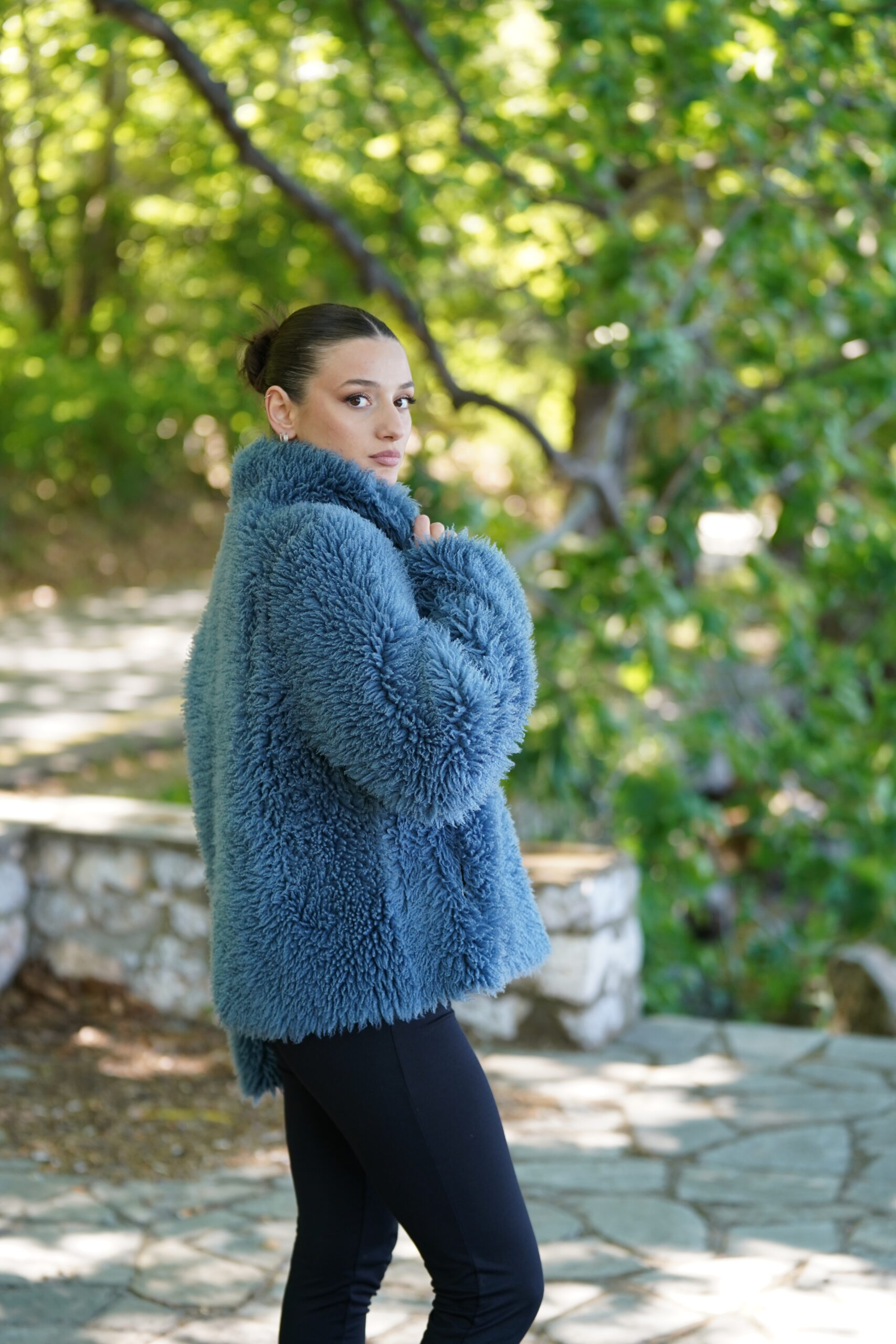 Elevate Your Winter Wardrobe with Real Sheepskin Fur Coat, Women’s Elegant Outerwear - Image 6