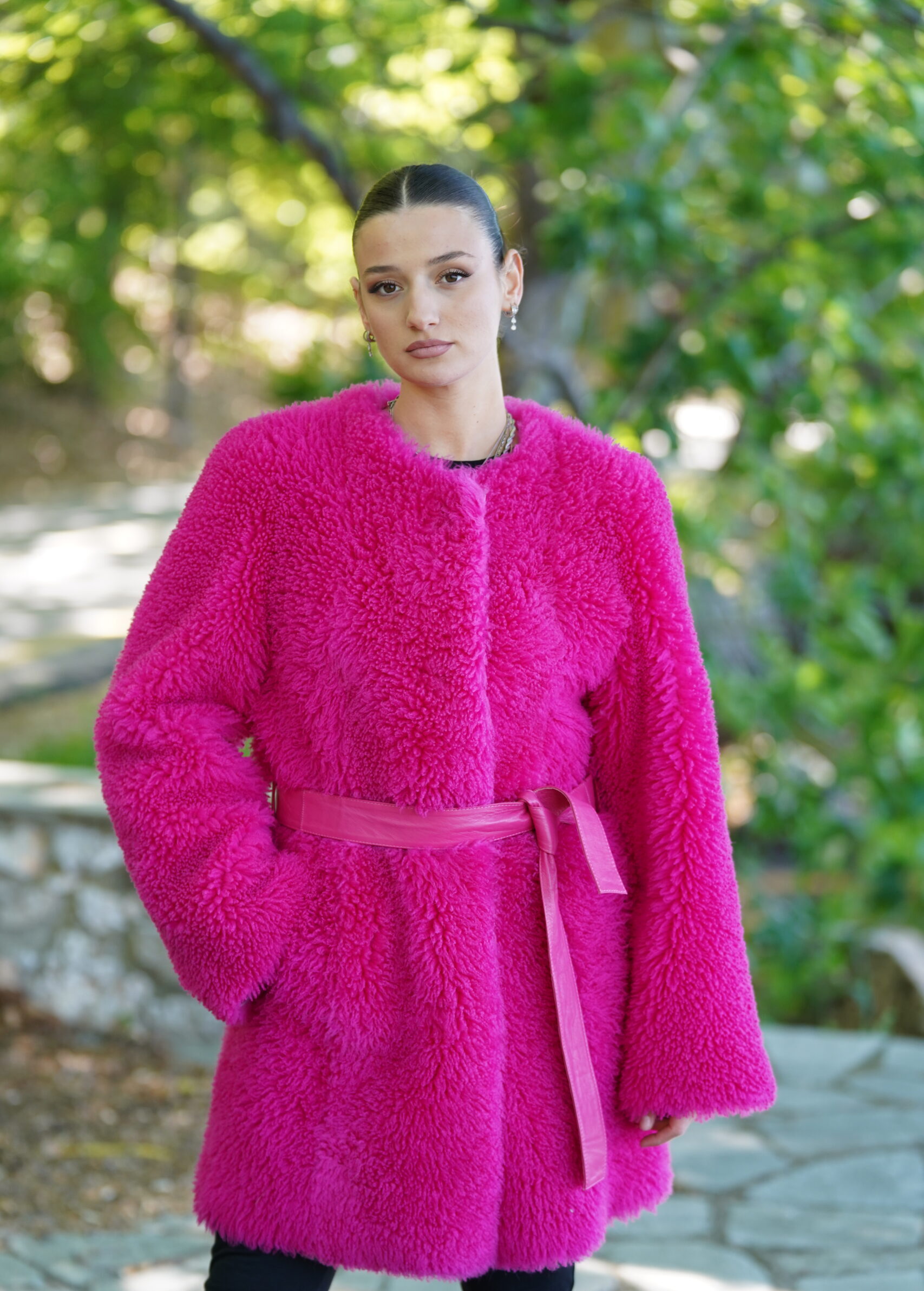 Elevate Your Winter Wardrobe with Real Sheepskin Fur Coat, Women’s Elegant Outerwear