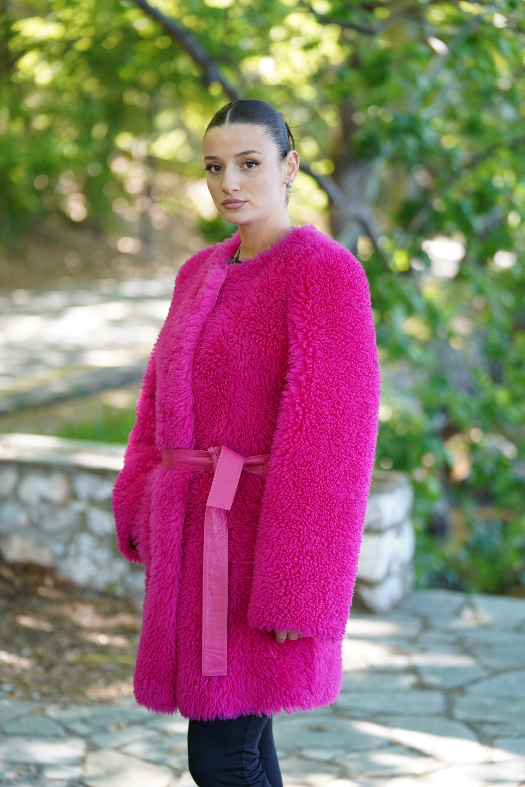 Elevate Your Winter Wardrobe with Real Sheepskin Fur Coat, Women’s Elegant Outerwear - Image 6