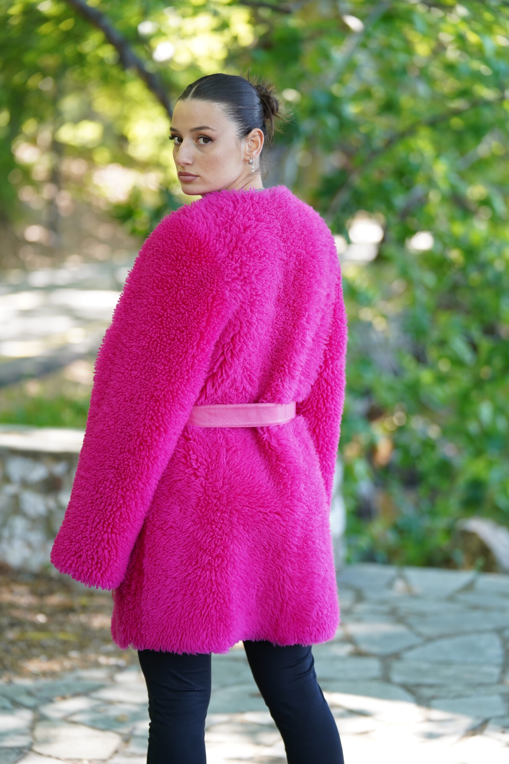 Elevate Your Winter Wardrobe with Real Sheepskin Fur Coat, Women’s Elegant Outerwear - Image 7