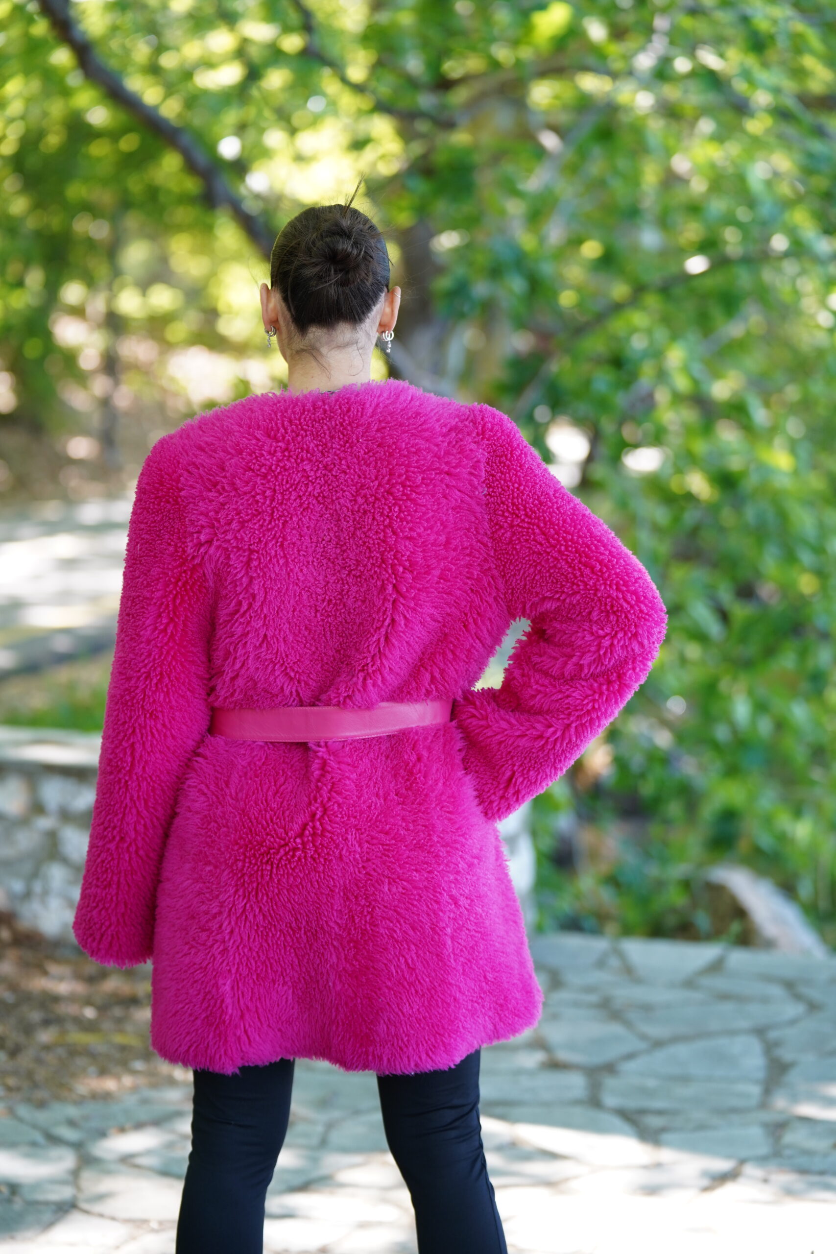 Elevate Your Winter Wardrobe with Real Sheepskin Fur Coat, Women’s Elegant Outerwear - Image 3