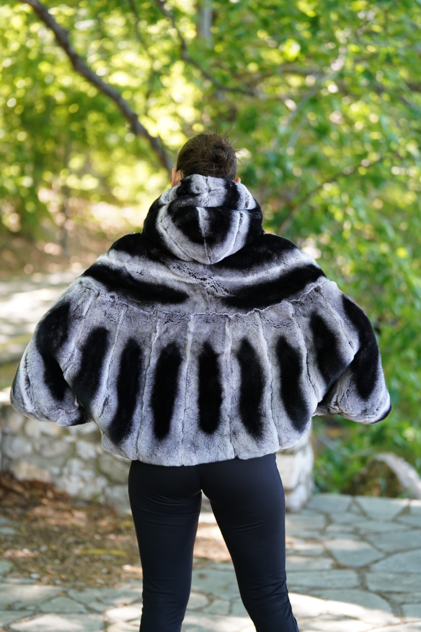Elevate Your Winter Wardrobe with Real Rex Rabbit Fur Coat, Women’s Elegant Outerwear - Image 5