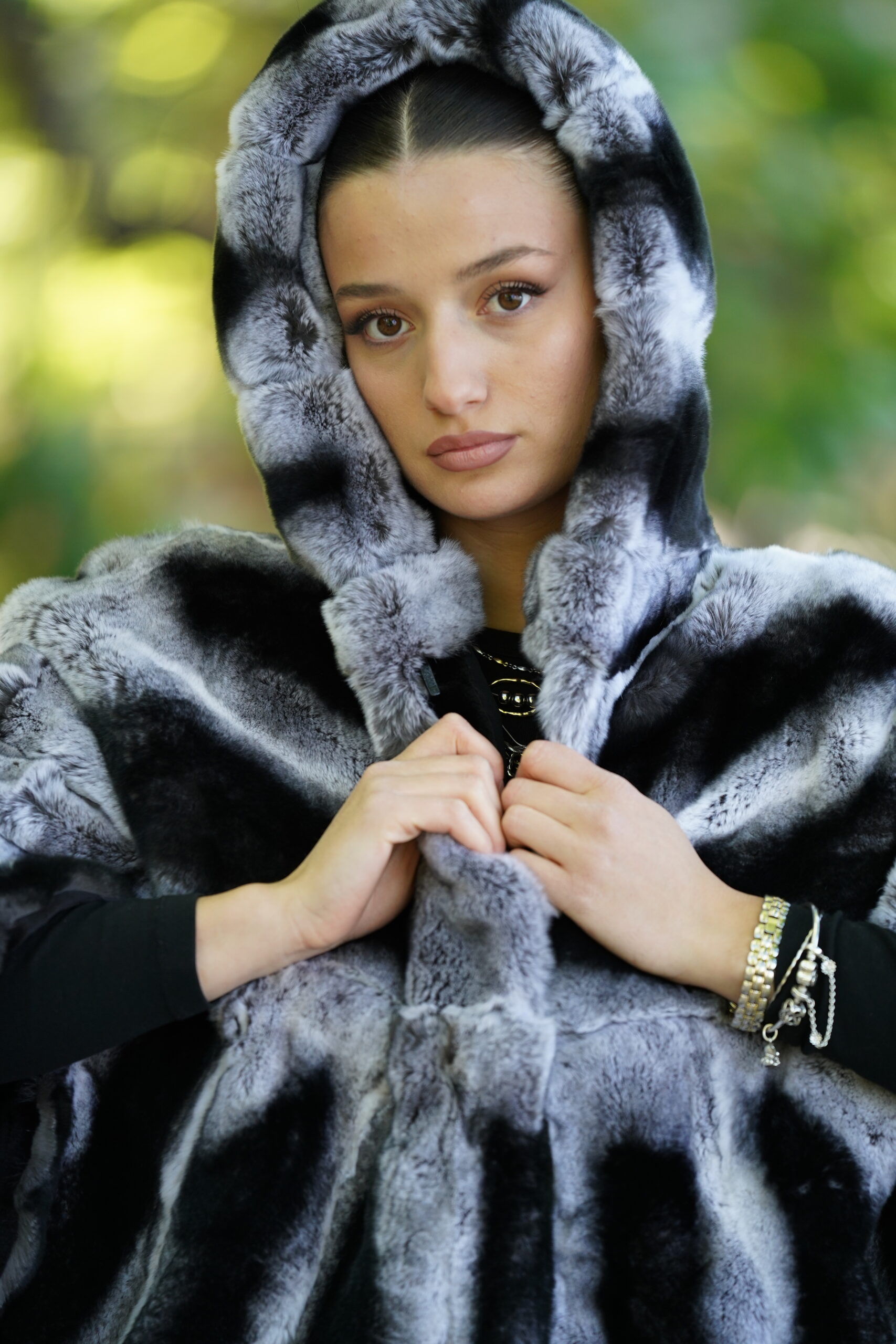 Elevate Your Winter Wardrobe with Real Rex Rabbit Fur Coat, Women’s Elegant Outerwear - Image 6