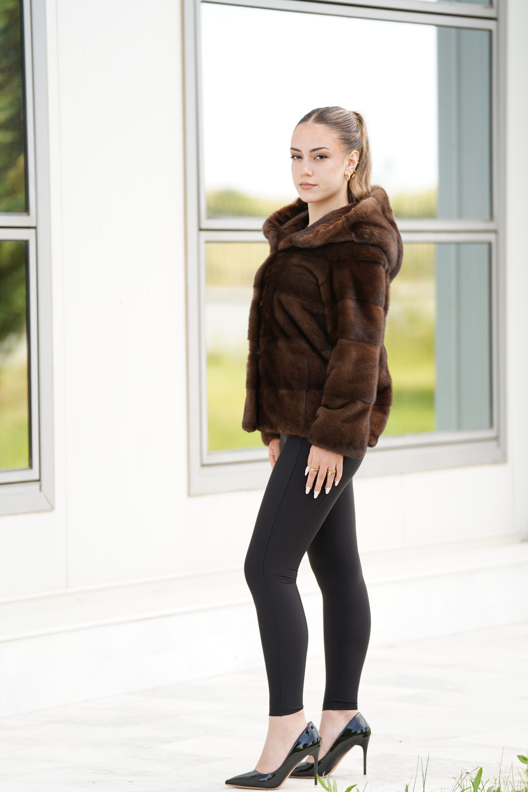 Elevate Your Winter Wardrobe with Real Mink Fur Coat, Women’s Elegant Outerwear - Image 6