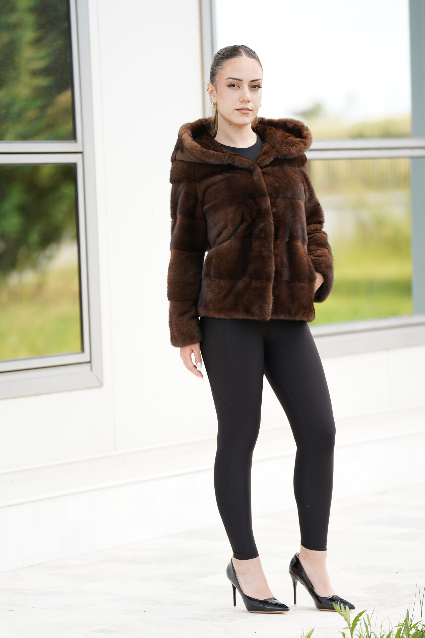 Elevate Your Winter Wardrobe with Real Mink Fur Coat, Women’s Elegant Outerwear - Image 3