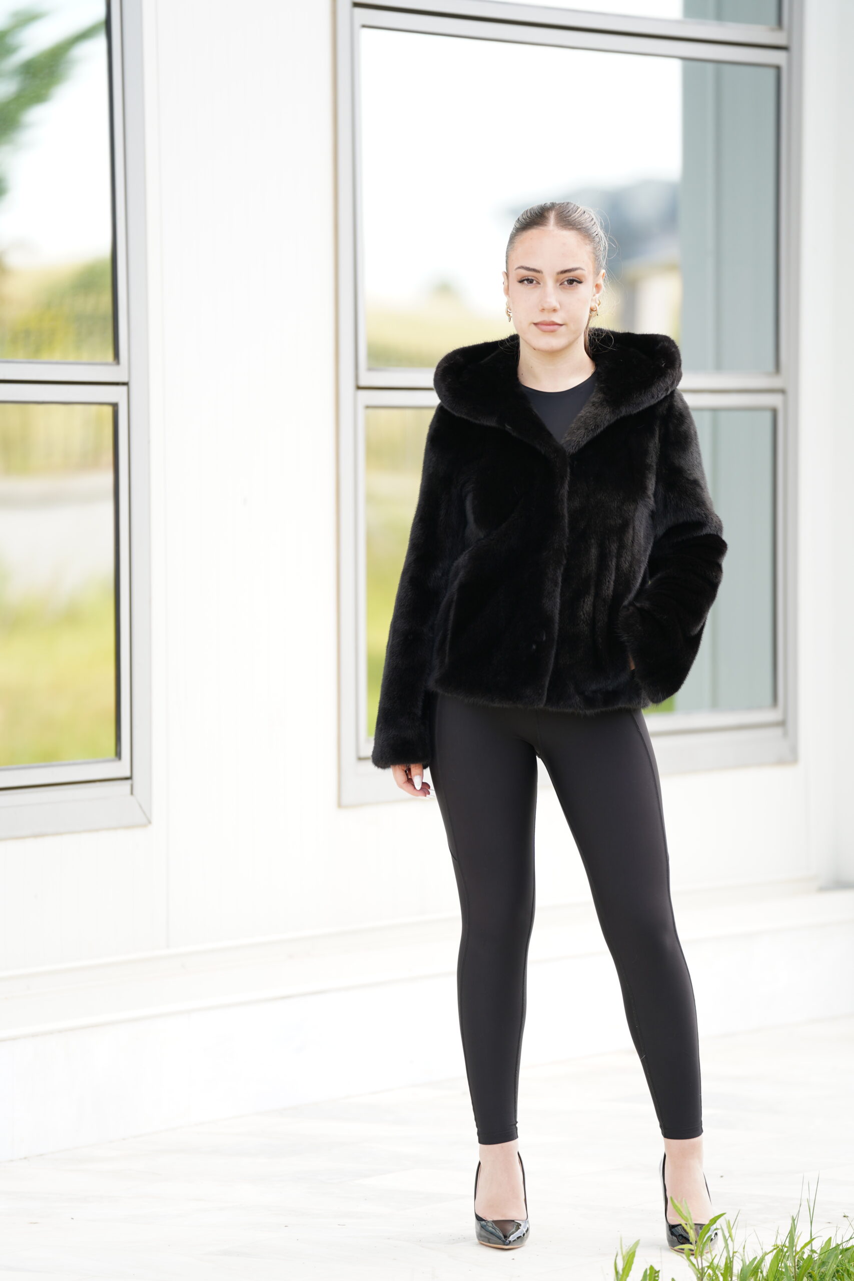 Elevate Your Winter Wardrobe with Real Mink Blackglama Fur Coat, Women’s Elegant Outerwear - Image 4