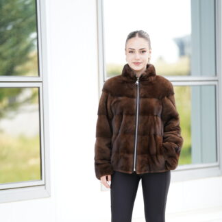 Elevate Your Winter Wardrobe with Real Mink Fur Coat, Women’s Elegant Outerwear