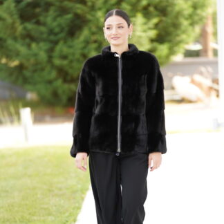 Elevate Your Winter Wardrobe with Real Mink Fur Coat, Women’s Elegant Outerwear