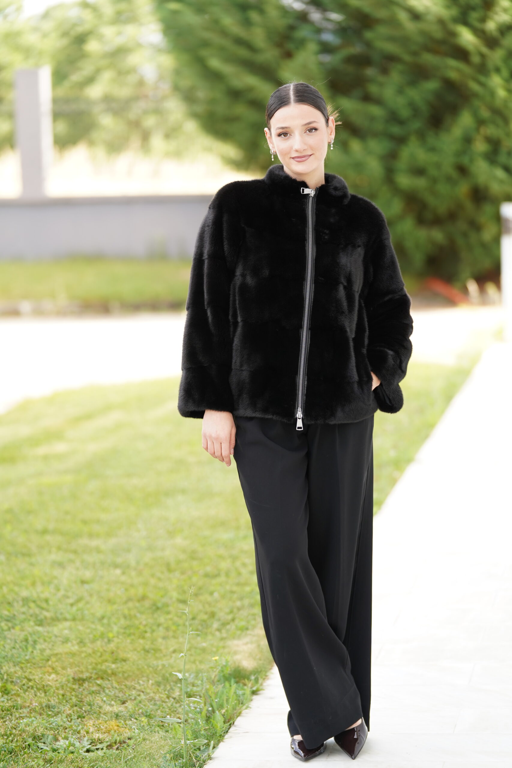 Elevate Your Winter Wardrobe with Real Mink Fur Coat, Women’s Elegant Outerwear - Image 4