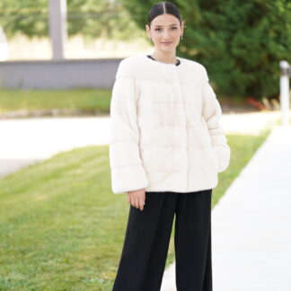 Elevate Your Winter Wardrobe with Real Pearl Mink Fur Coat, Women’s Elegant Outerwear