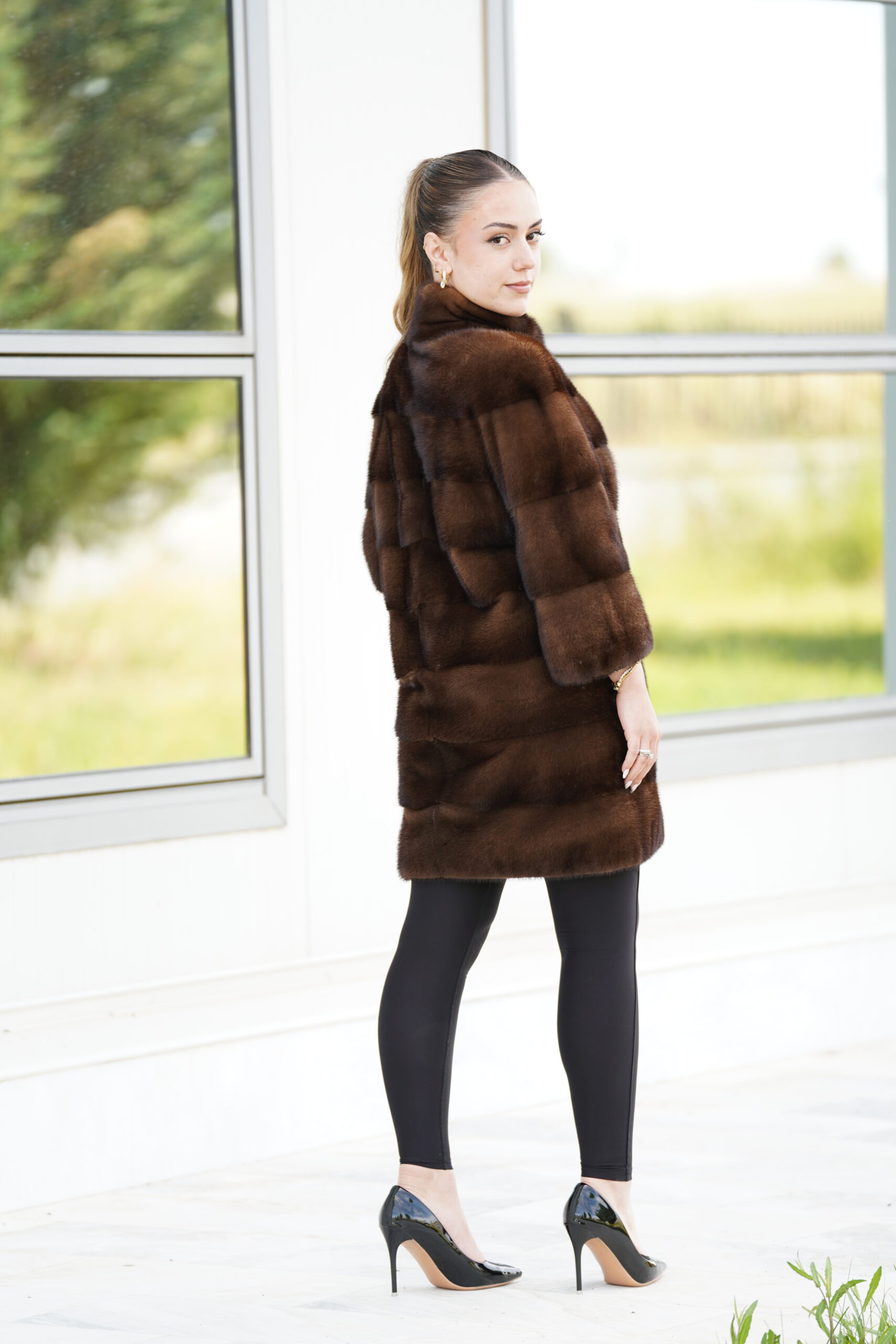 Elevate Your Winter Wardrobe with Real Mink Fur Coat, Women’s Elegant Outerwear - Image 7
