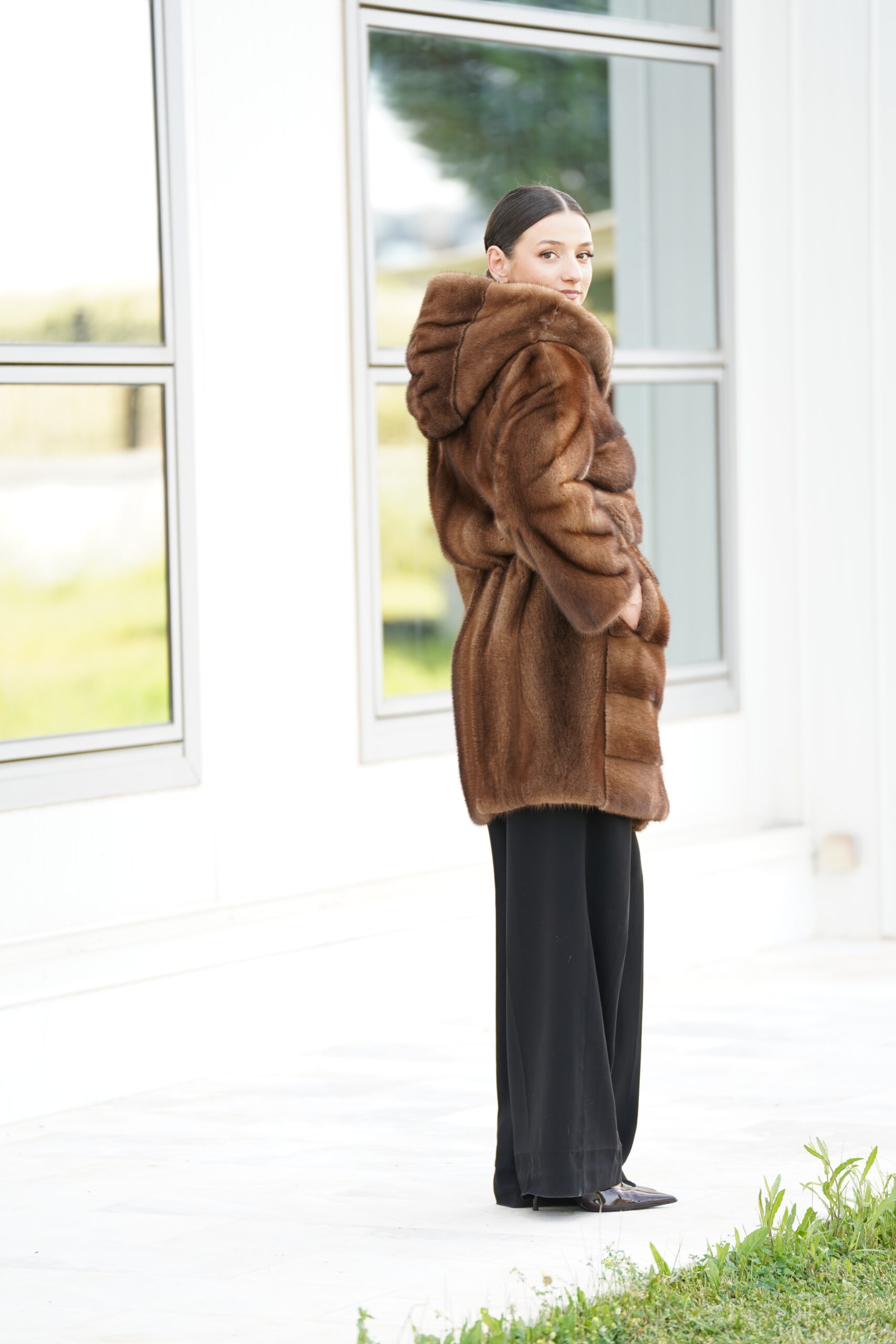 Elevate Your Winter Wardrobe with Real Mink Fur Coat, Women’s Elegant Outerwear - Image 8
