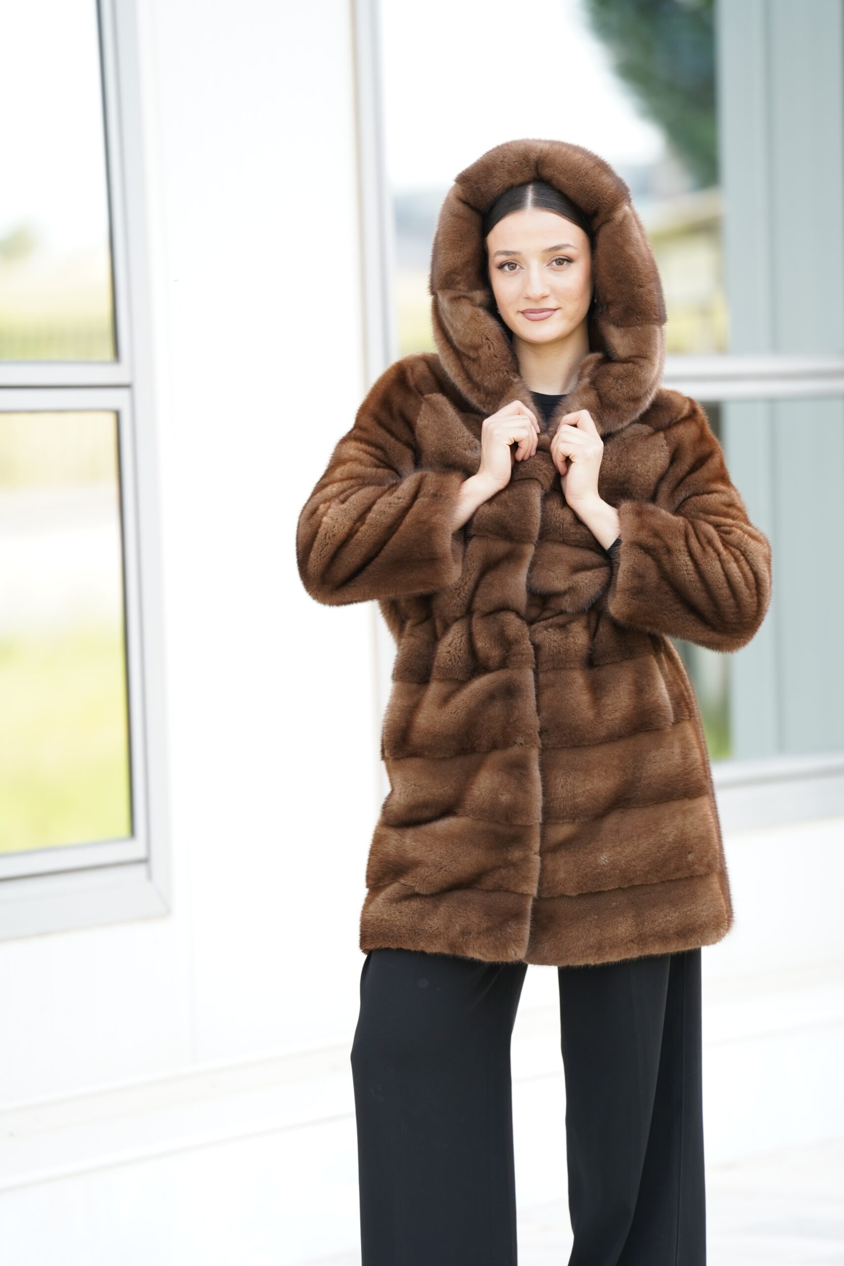 Elevate Your Winter Wardrobe with Real Mink Fur Coat, Women’s Elegant Outerwear - Image 3