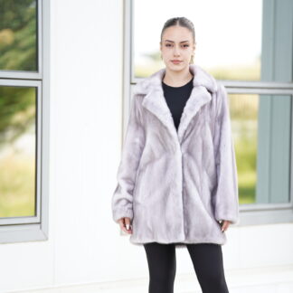 Elevate Your Winter Wardrobe with Real Mink Fur Coat, Women’s Elegant Outerwear