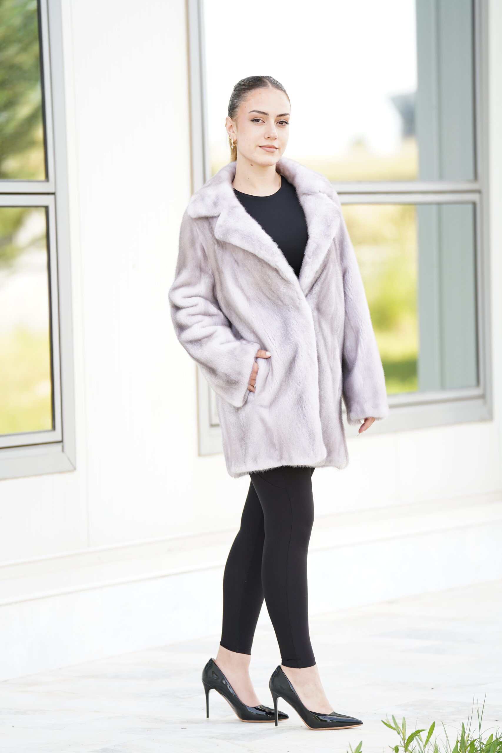 Elevate Your Winter Wardrobe with Real Mink Fur Coat, Women’s Elegant Outerwear - Image 3