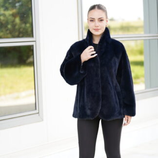 Elevate Your Winter Wardrobe with Real Mink Fur Coat, Women’s Elegant Outerwear