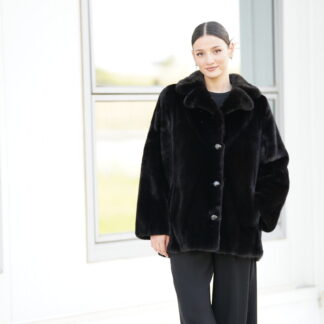 Elevate Your Winter Wardrobe with Real Mink Fur Coat, Women’s Elegant Outerwear
