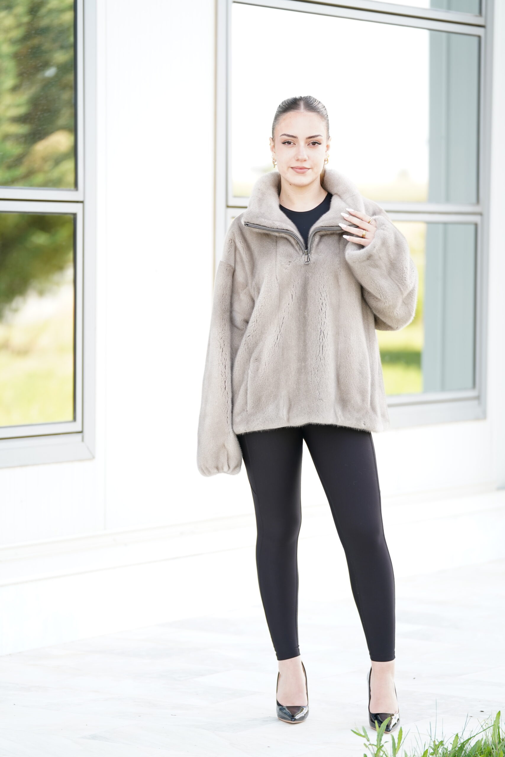 Elevate Your Winter Wardrobe with Real Mink Fur Coat, Women’s Elegant Outerwear - Image 3
