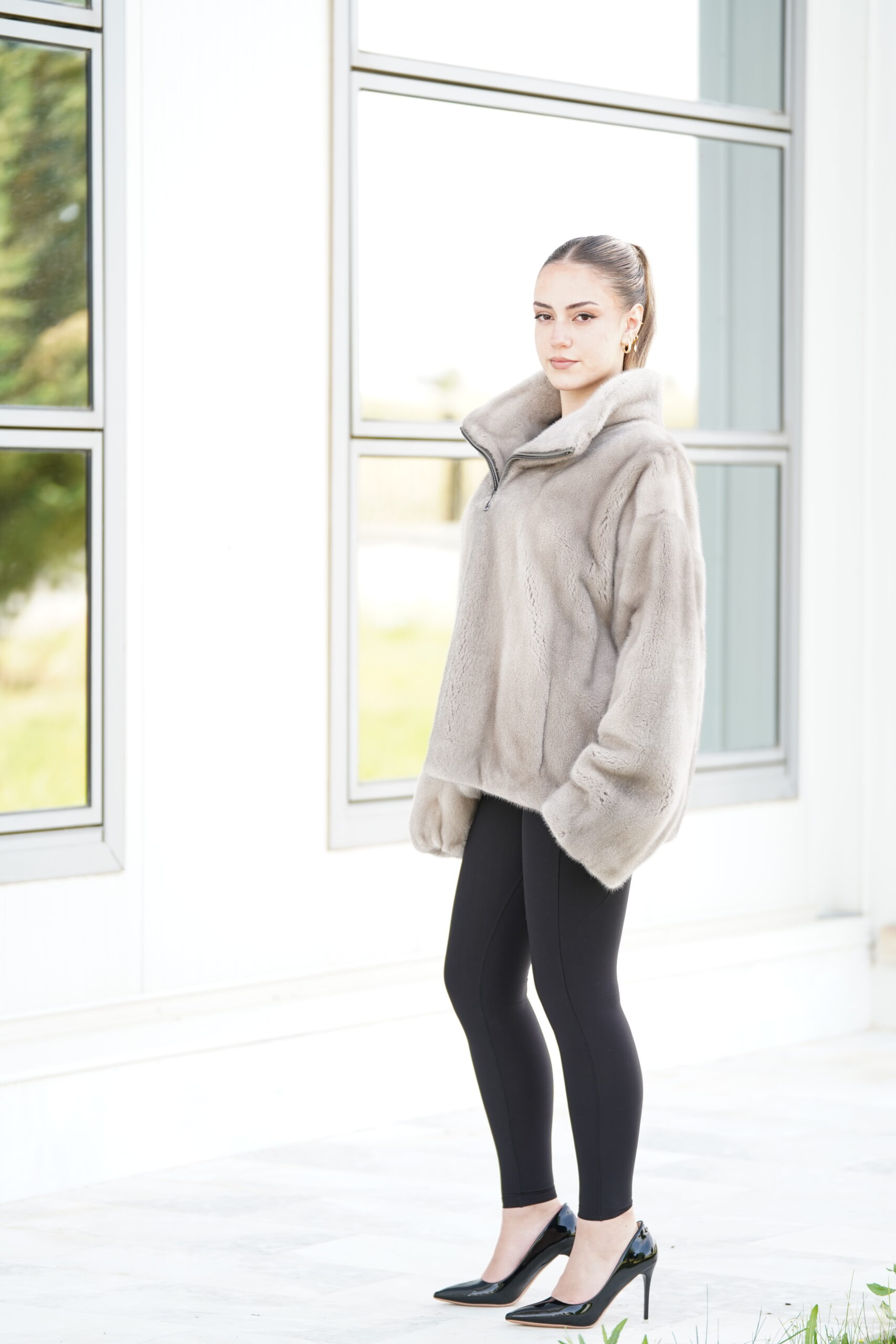 Elevate Your Winter Wardrobe with Real Mink Fur Coat, Women’s Elegant Outerwear - Image 4