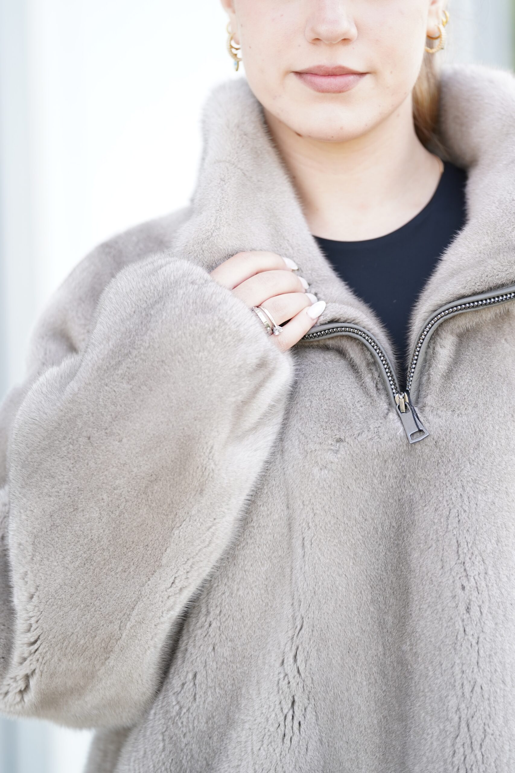 Elevate Your Winter Wardrobe with Real Mink Fur Coat, Women’s Elegant Outerwear - Image 8