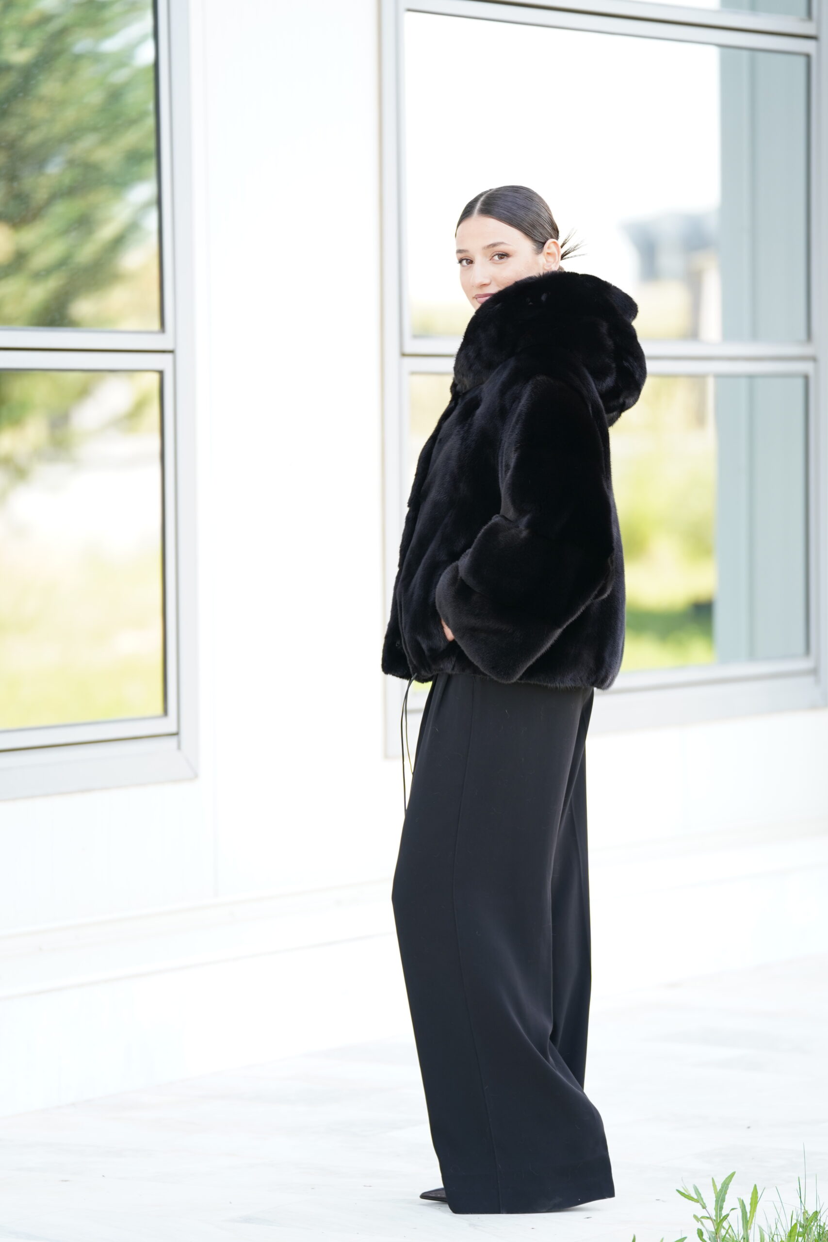 Elevate Your Winter Wardrobe with Real Mink Blackglama Fur Coat, Women’s Elegant Outerwear - Image 4