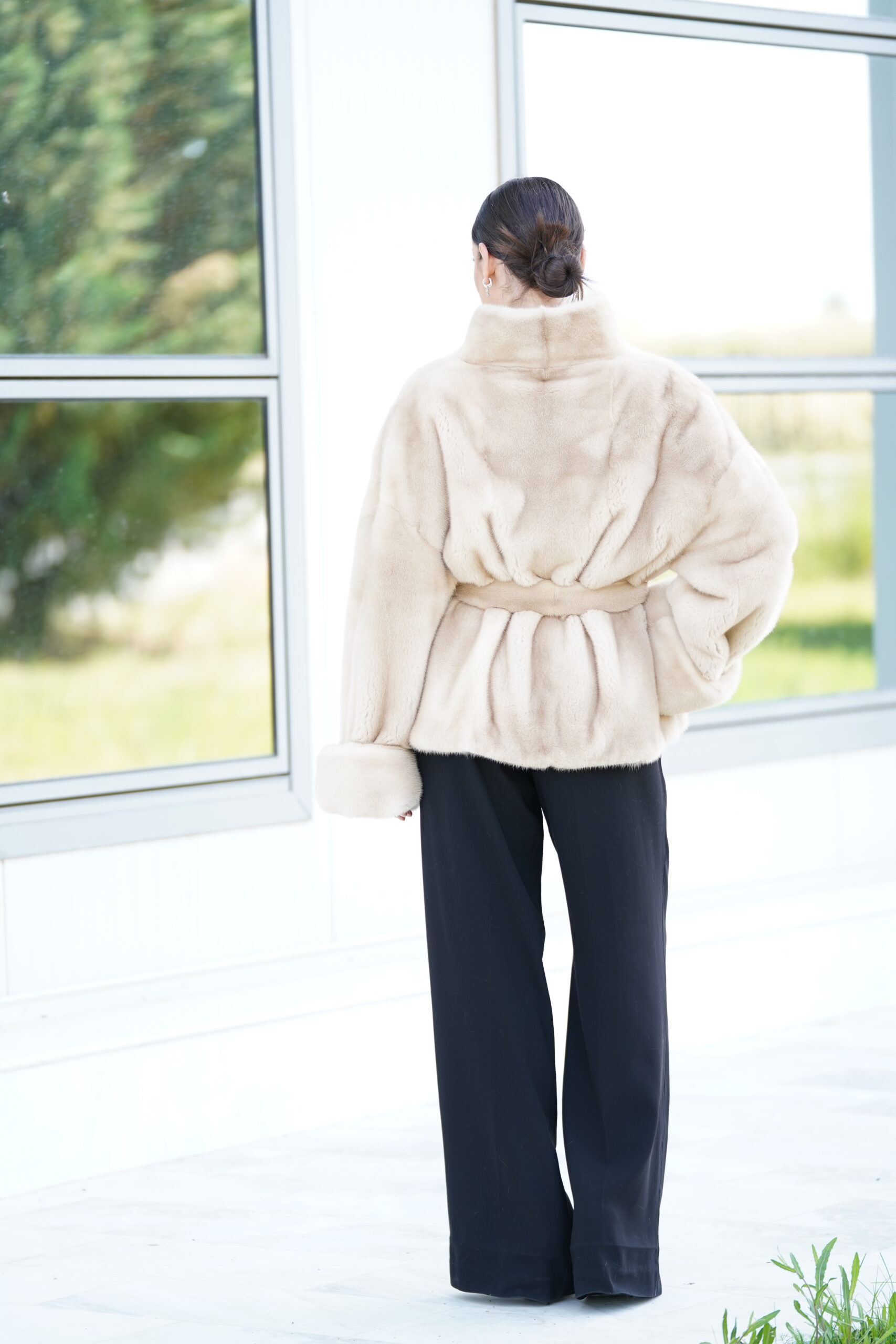 Elevate Your Winter Wardrobe with Real Palomino Mink Fur Coat, Women’s Elegant Outerwear - Image 7