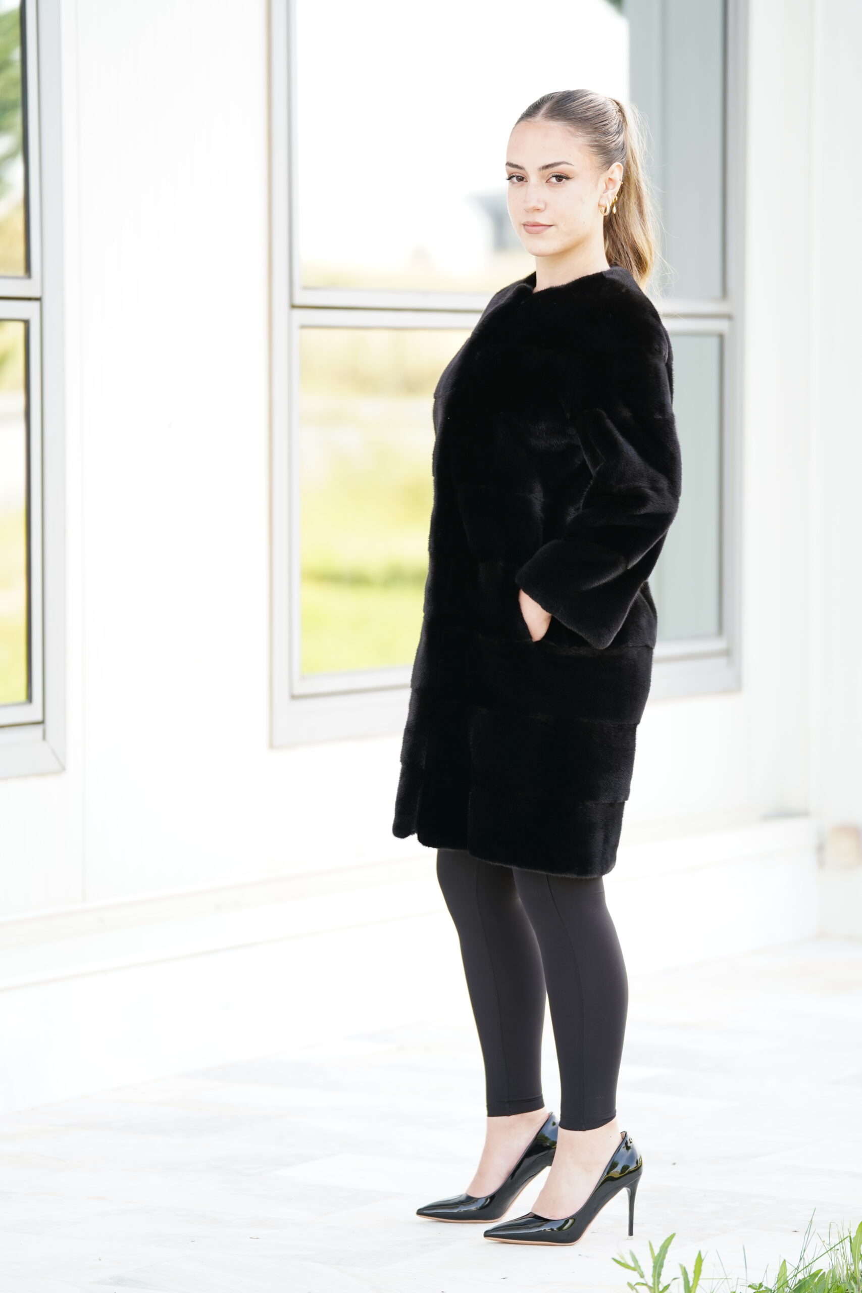 Elevate Your Winter Wardrobe with Real Mink Fur Coat, Women’s Elegant Outerwear - Image 4
