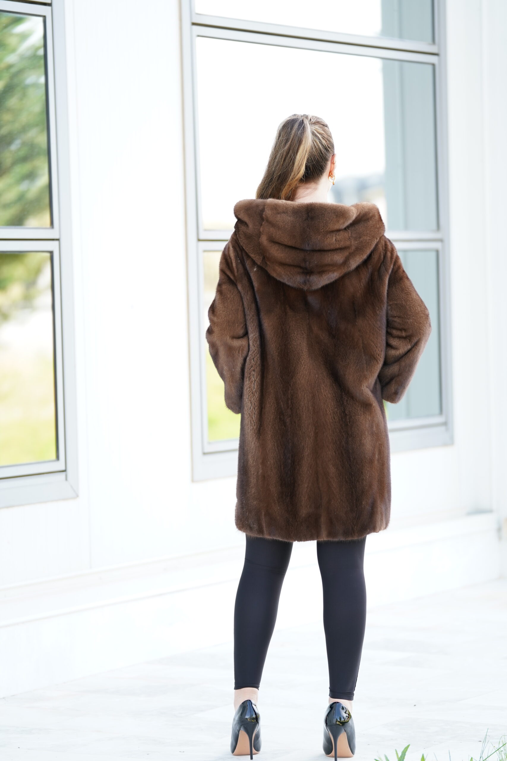 Elevate Your Winter Wardrobe with Real Mink Fur Coat, Women’s Elegant Outerwear - Image 6