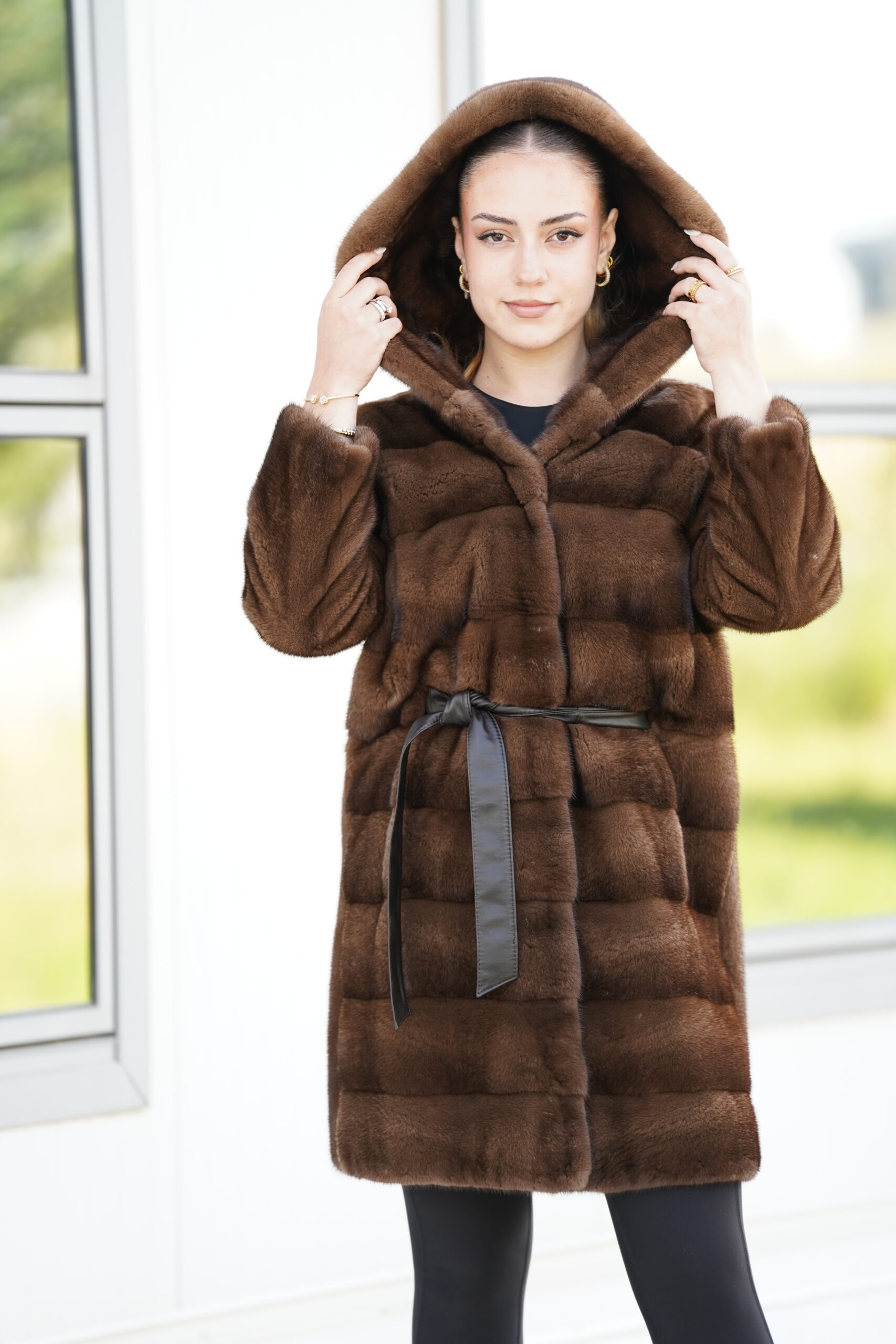 Elevate Your Winter Wardrobe with Real Mink Fur Coat, Women’s Elegant Outerwear - Image 8