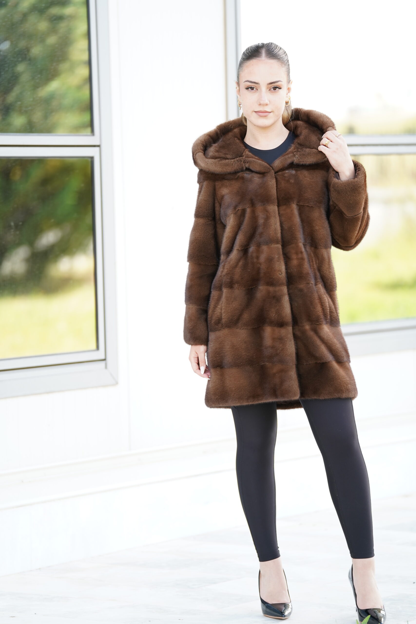 Elevate Your Winter Wardrobe with Real Mink Fur Coat, Women’s Elegant Outerwear - Image 7