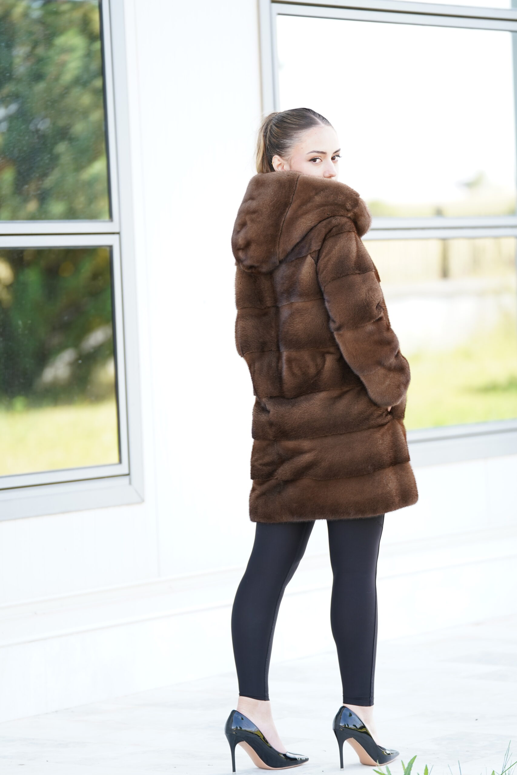 Elevate Your Winter Wardrobe with Real Mink Fur Coat, Women’s Elegant Outerwear - Image 6