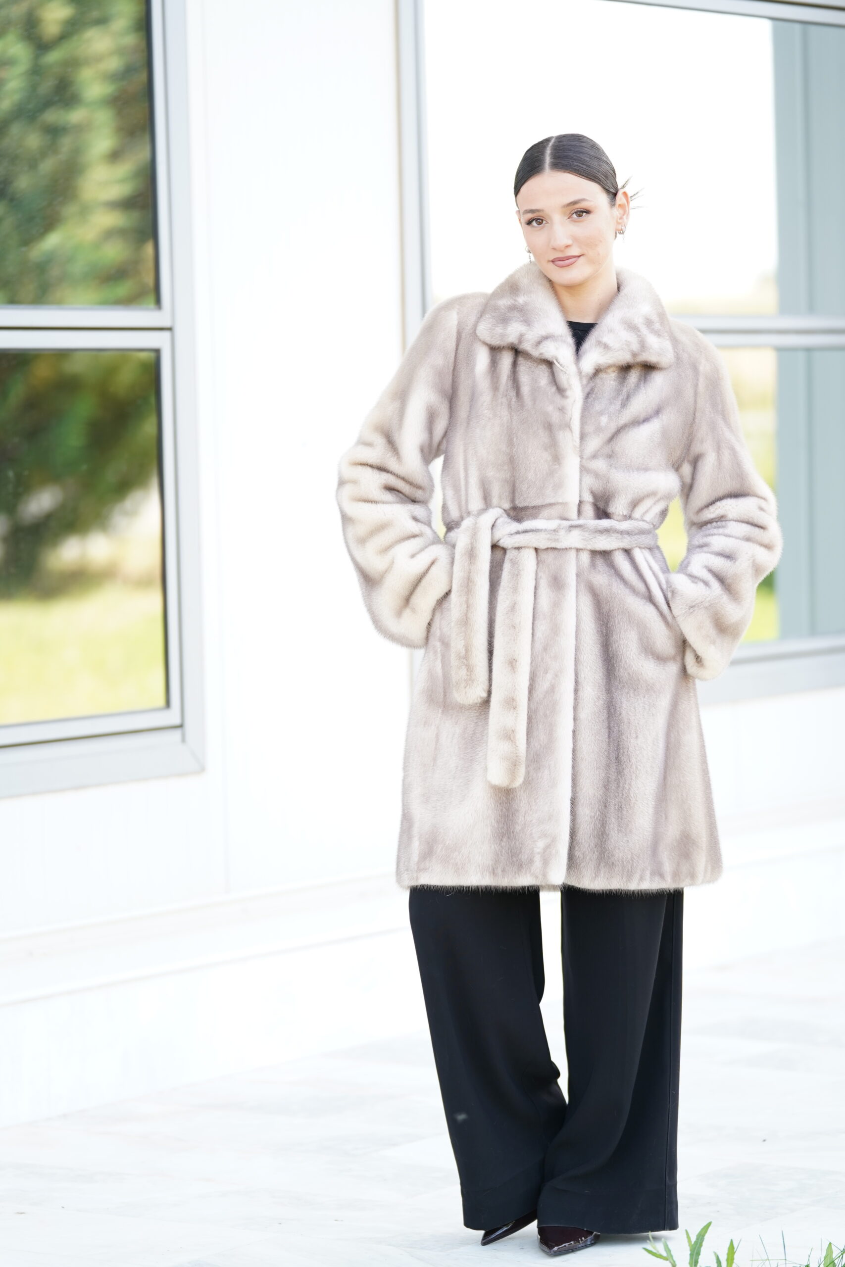 Elevate Your Winter Wardrobe with Real Mink Fur Coat, Women’s Elegant Outerwear - Image 3