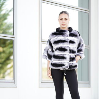 Elevate Your Winter Wardrobe with Real Rex Rabbit Fur Coat, Women’s Elegant Outerwear